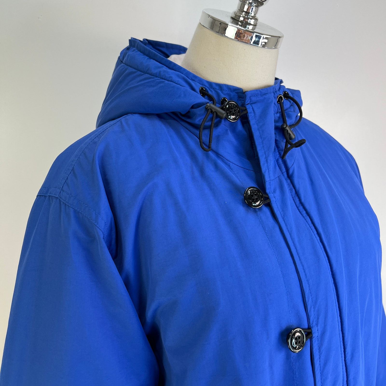 Ralph Lauren × Vintage Vintage Ralph Ralph Lauren Puffer Hooded Blue Coat Size L / US 10 / IT 46 - 2 Thumbnail