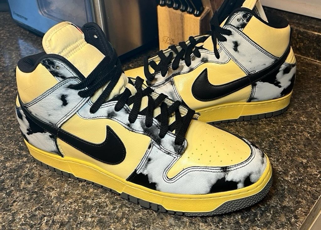 Nike Nike Dunk High 1985 SP "Black Acid Wash" Sneakers Size US 13 / EU 46 - 6 Thumbnail