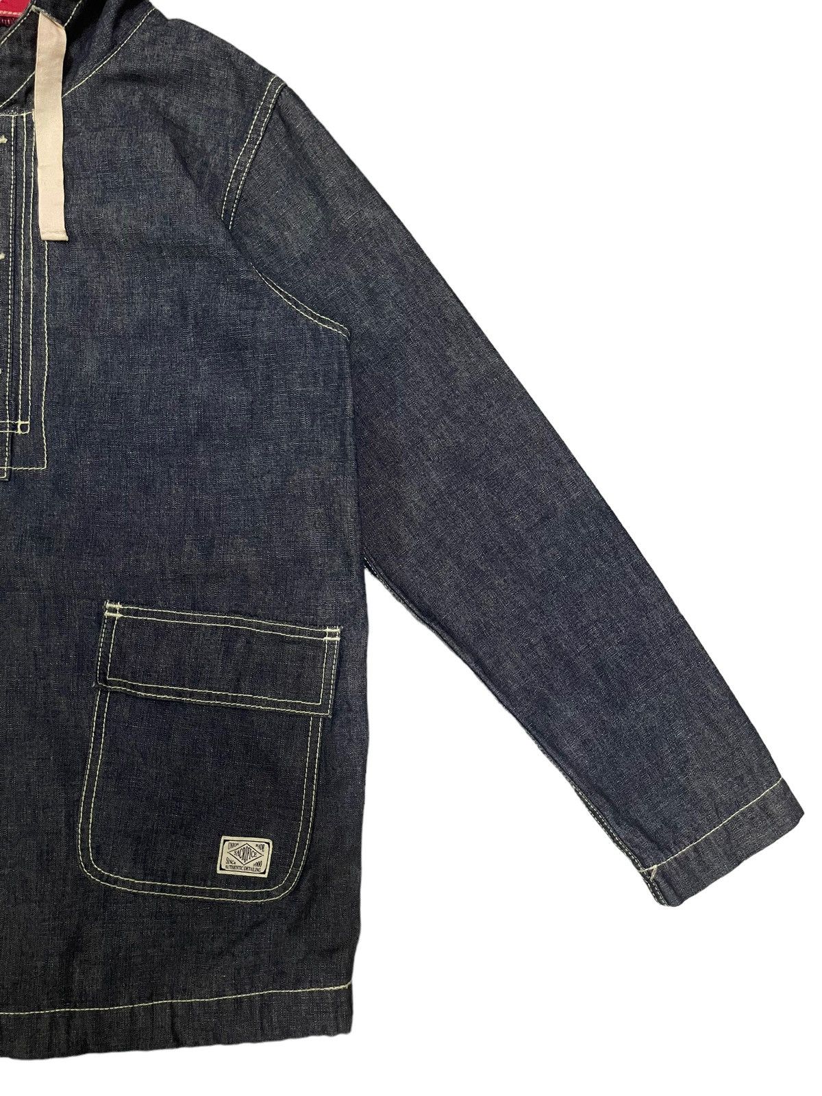 Japanese Brand Vintage Japanese Brand Half Button Denim Style Jacket Size US M / EU 48-50 / 2 - 6 Thumbnail