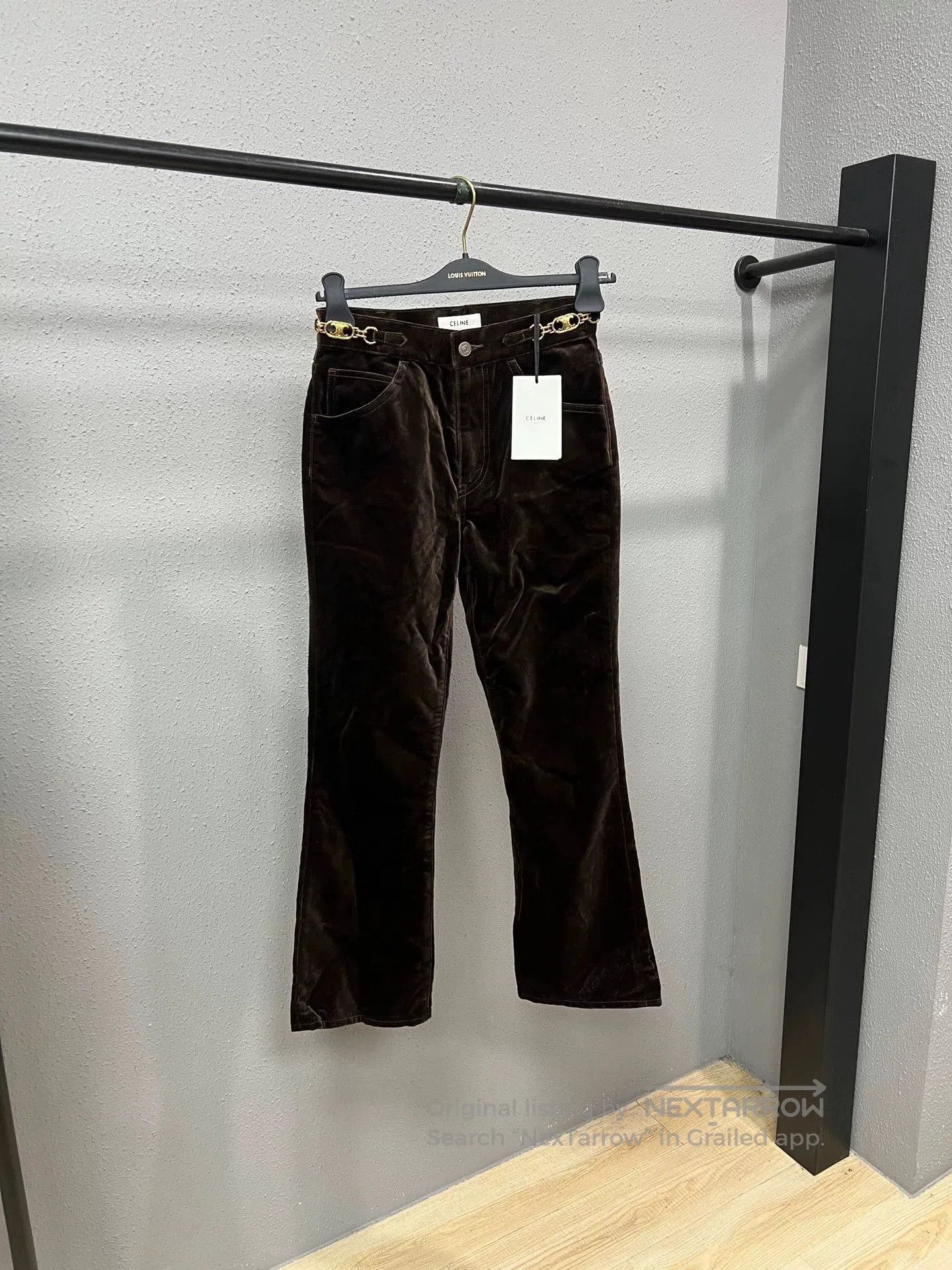 Celine Celine Corduroy Triomphe Flared Pants. Size 27" / US 4 / IT 40 - 1 Thumbnail