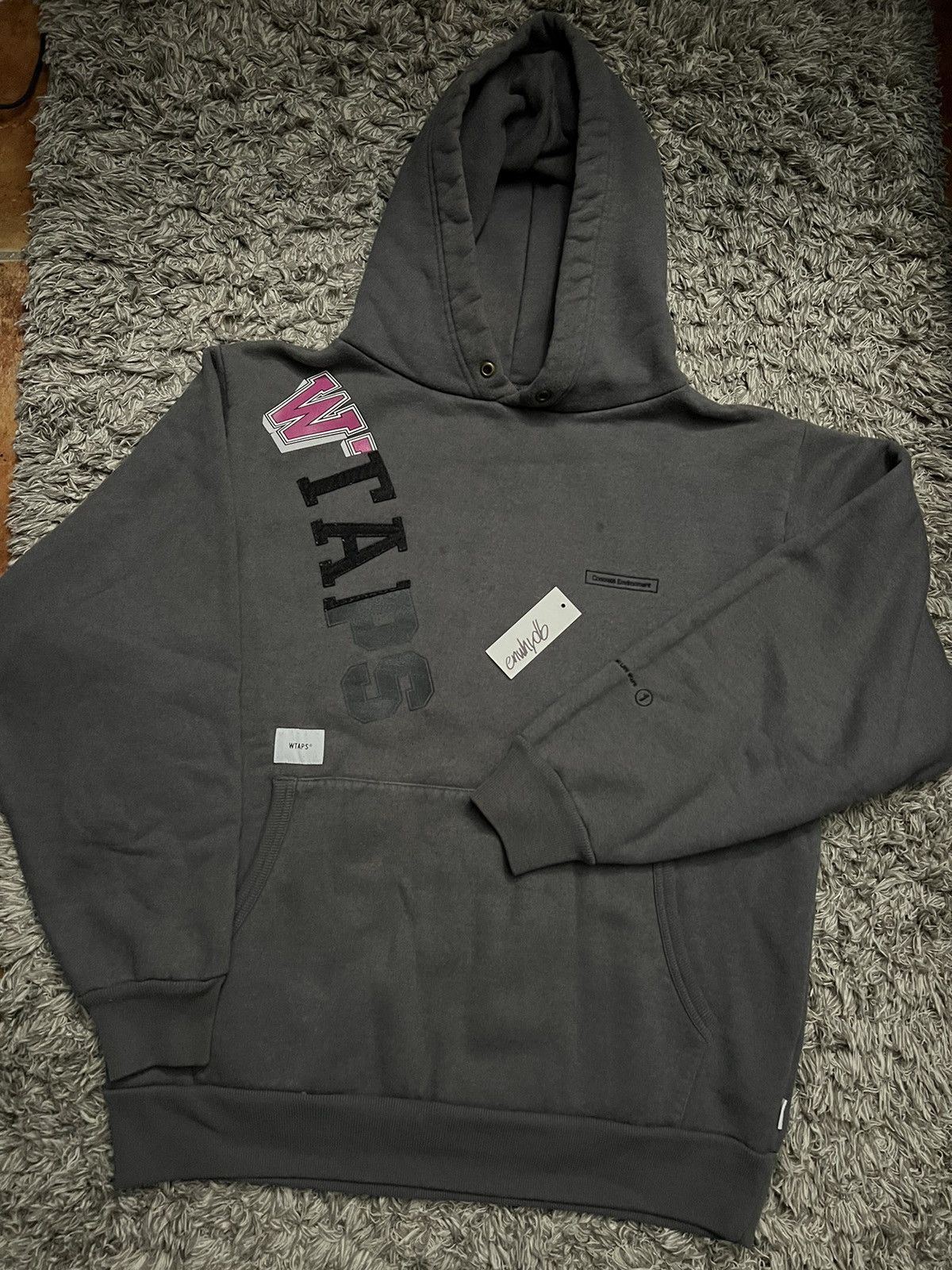 Wtaps WTAPS Concrete Environment Hoodie - grey Size US M / EU 48-50 / 2 - 1 Thumbnail