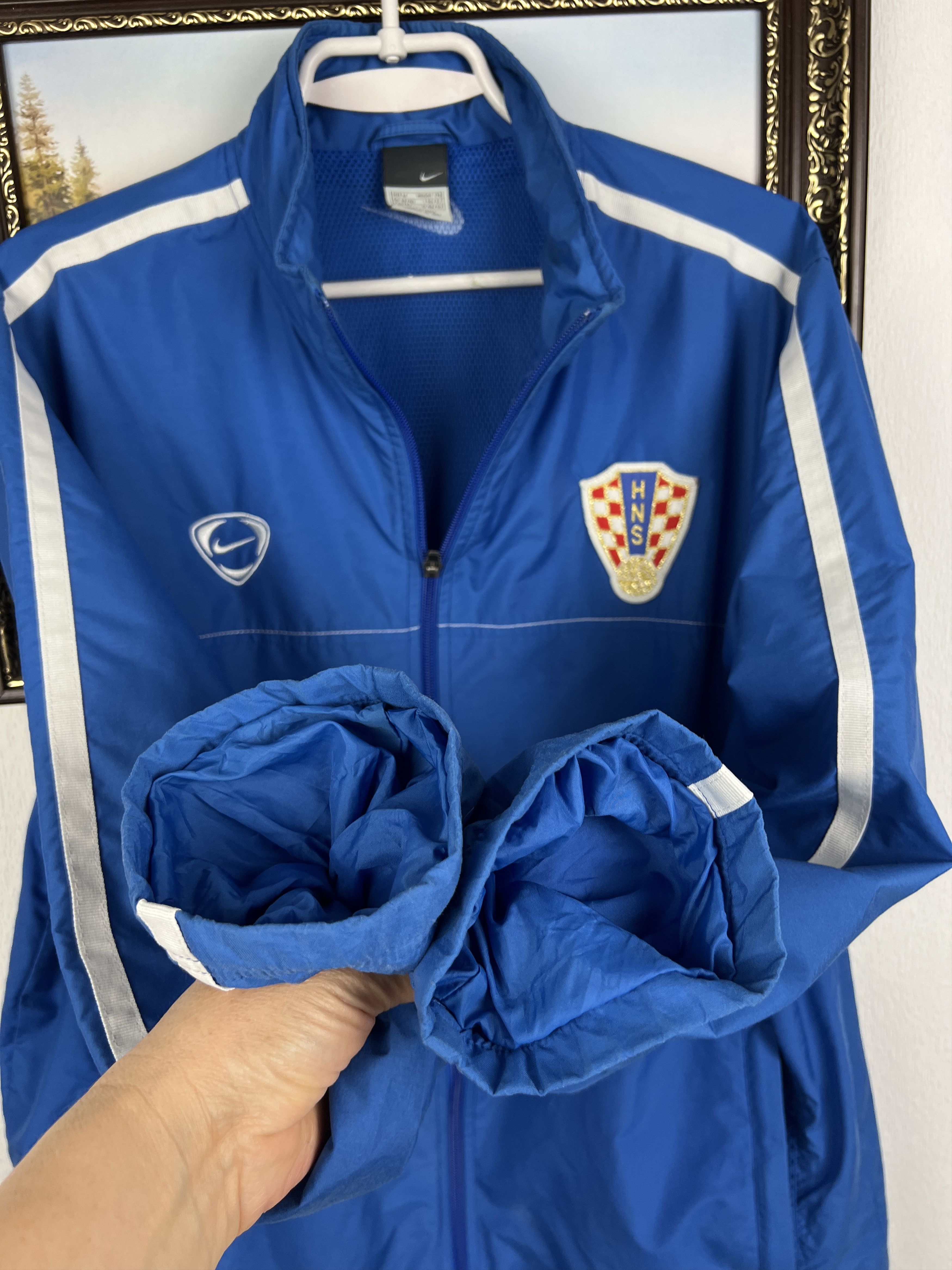 Nike Croatia Football Jacket Soccer Track Top National Team Size US M / EU 48-50 / 2 - 6 Thumbnail