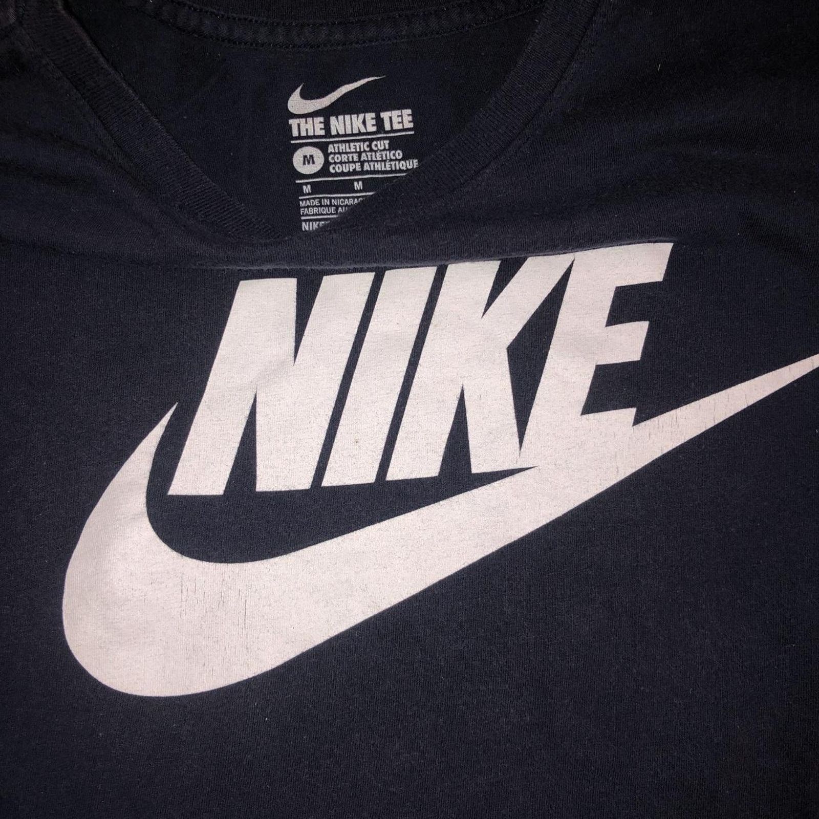 Nike Dark Navy/Black Nike Graphic Logo Tee Size US M / EU 48-50 / 2 - 3 Thumbnail