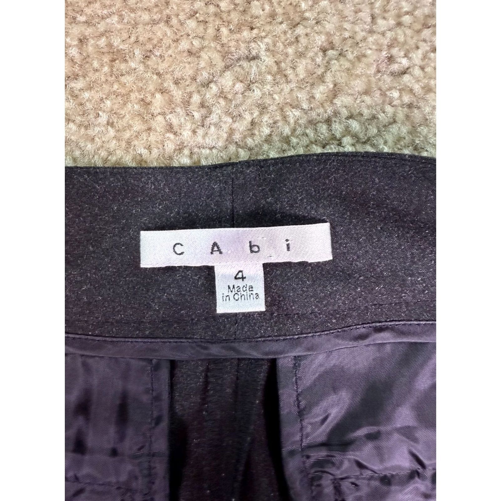 Vintage Cabi Women’s Dress Pants Black Knit Flat Front 4 Slimming Straight Leg Classic Stretch Women’s Pants Size 27" / US 4 / IT 40 - 5 Thumbnail