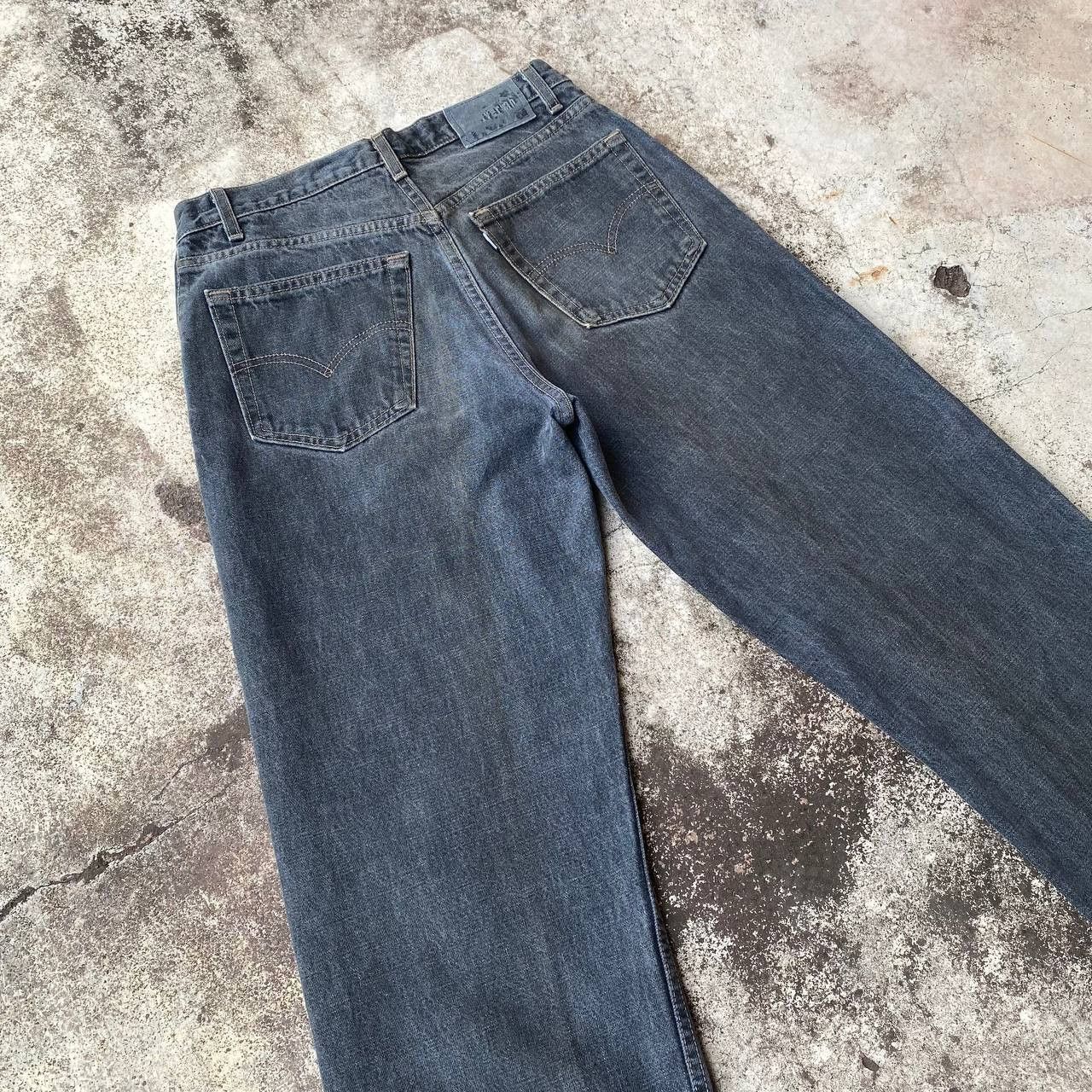 Levi's Vintage Clothing VINTAGE LEVIS 99 SILVERTAB BAGGY LOOSE FADED BLACK DENIM Size US 31 - 9 Thumbnail
