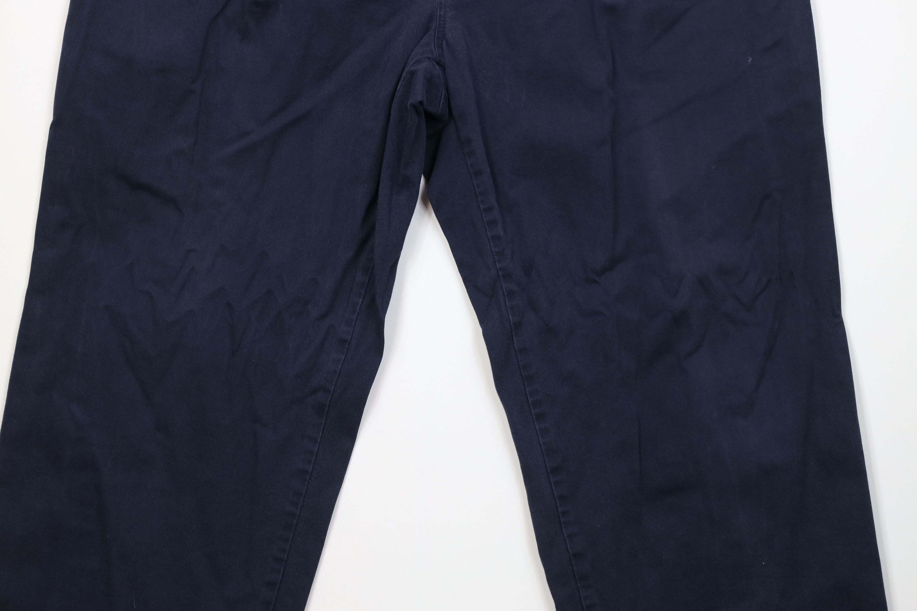 Ralph Lauren Vintage 80s 90s Ralph Lauren Chino Pants Navy Blue Cotton Size US 36 / EU 52 - 4 Thumbnail