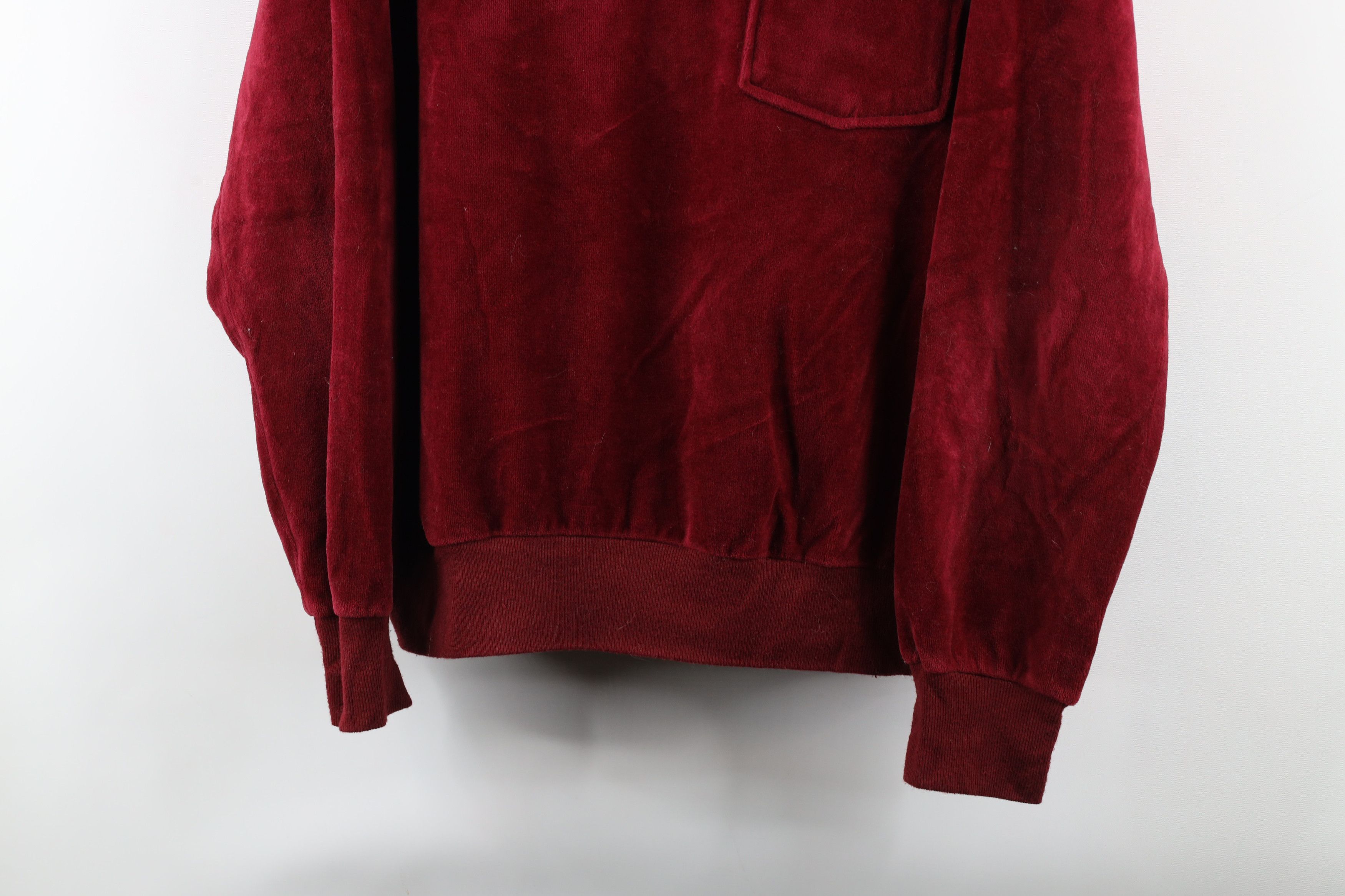 Vintage Vintage 70s Streetwear Collared Pullover Polo Shirt Red Size US L / EU 52-54 / 3 - 3 Thumbnail