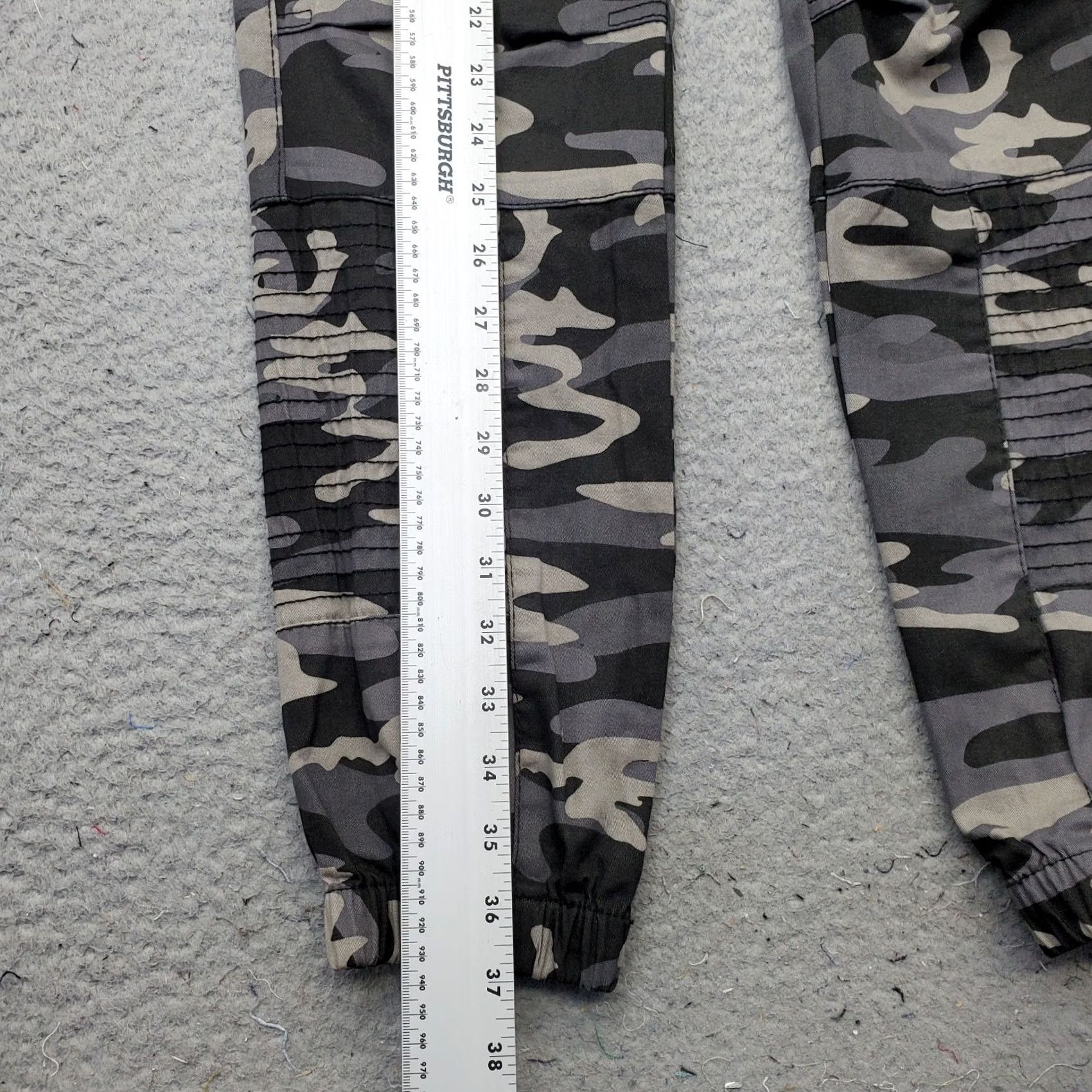 Ring Of Fire Ring Of Fire Mens Camouflage Moto Joggers Pants Size S Multicolor Stretch Drawstring Waist XSmall? Size US 29 - 3 Thumbnail