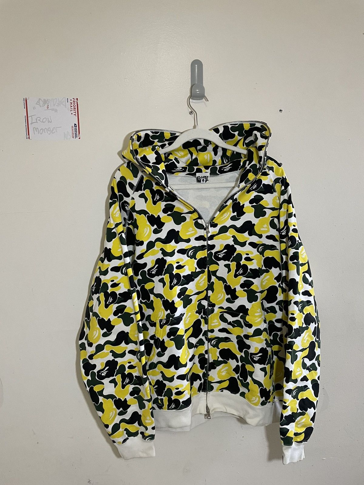 image of Bape Osaka Camo Full Zip Hoodie, Men's (Size Large)