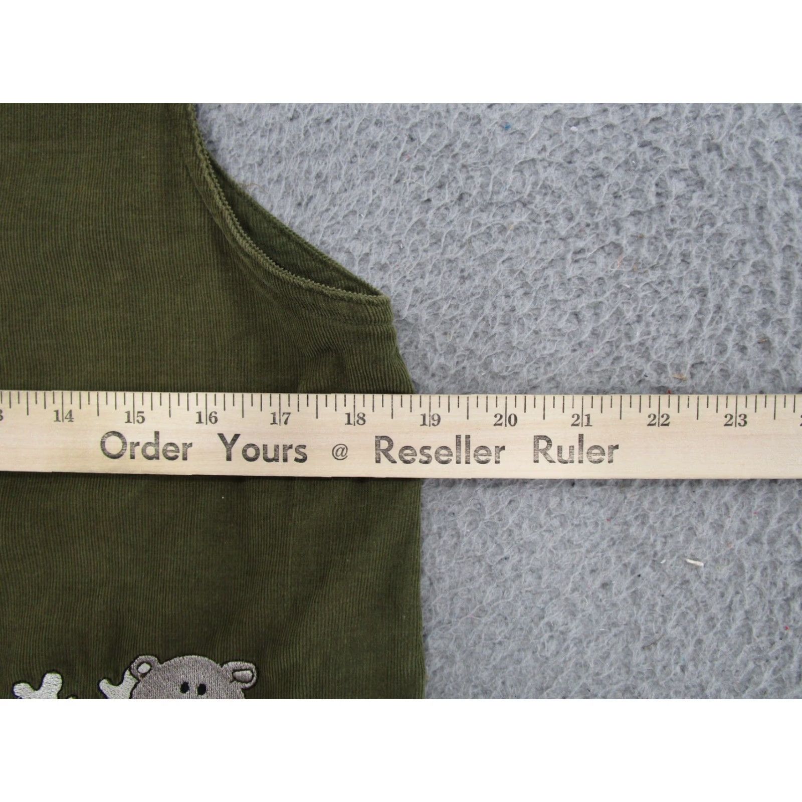 Vintage VINTAGE Christopher & Banks Dress Animals Fishing Green Corduroy Sleeveless S Size S / US 4 / IT 40 - 6 Thumbnail