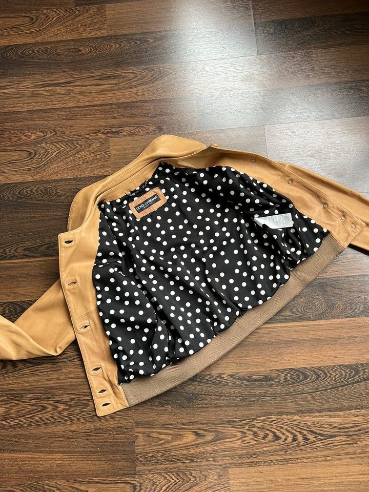 Dolce & Gabbana Dolce&Gabbana Women's Leather Bomber Jacket Size IT 38 /XXS Size XXS / US 00 / IT 34 - 11 Thumbnail