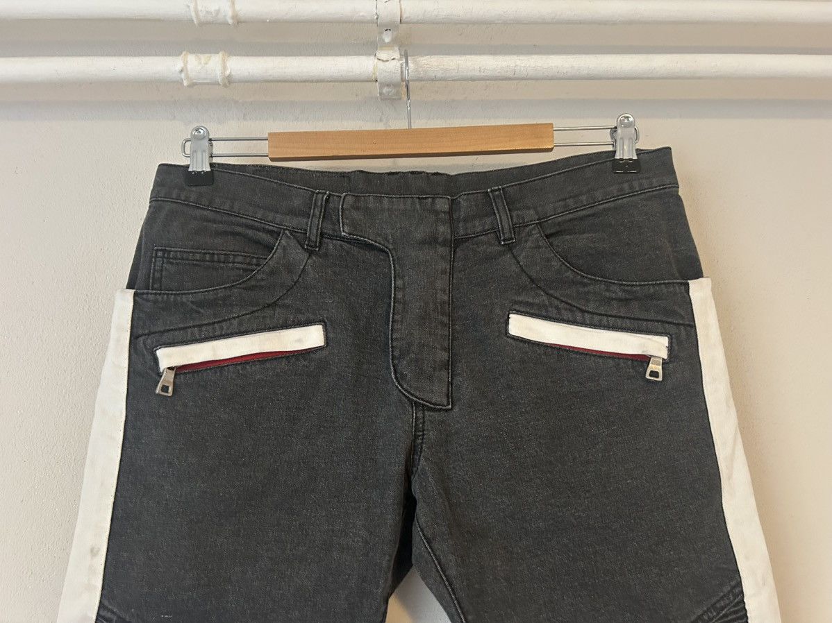 Balmain Balmain Slim-Fit Denim Biker Pants with Side Stripes Size US 32 / EU 48 - 3 Thumbnail