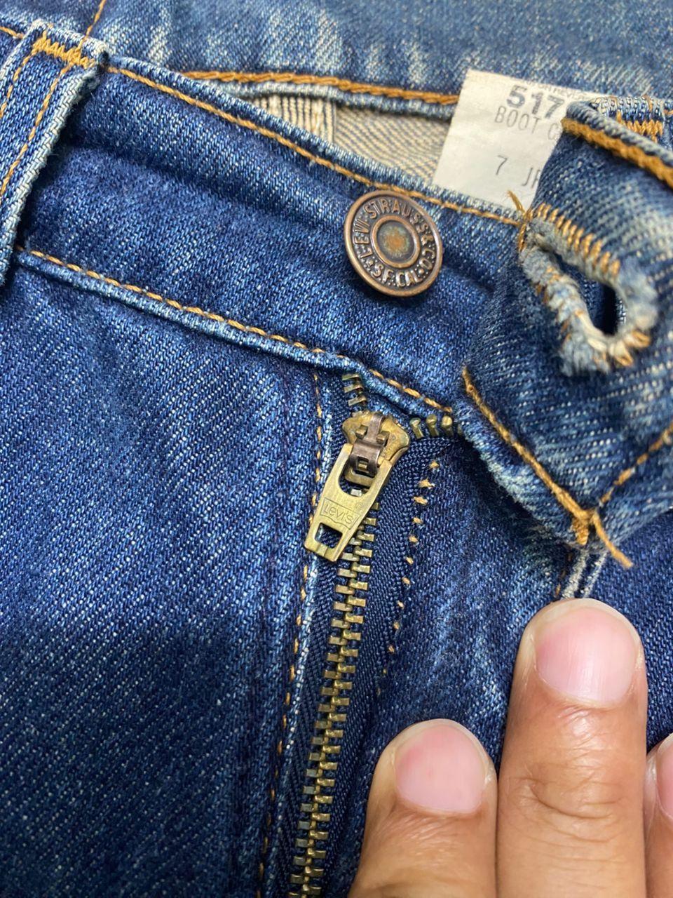 If Six Was Nine Vintage 90s Levis 517 Bootcut Distressed Denim Size US 28 / EU 44 - 21 Thumbnail