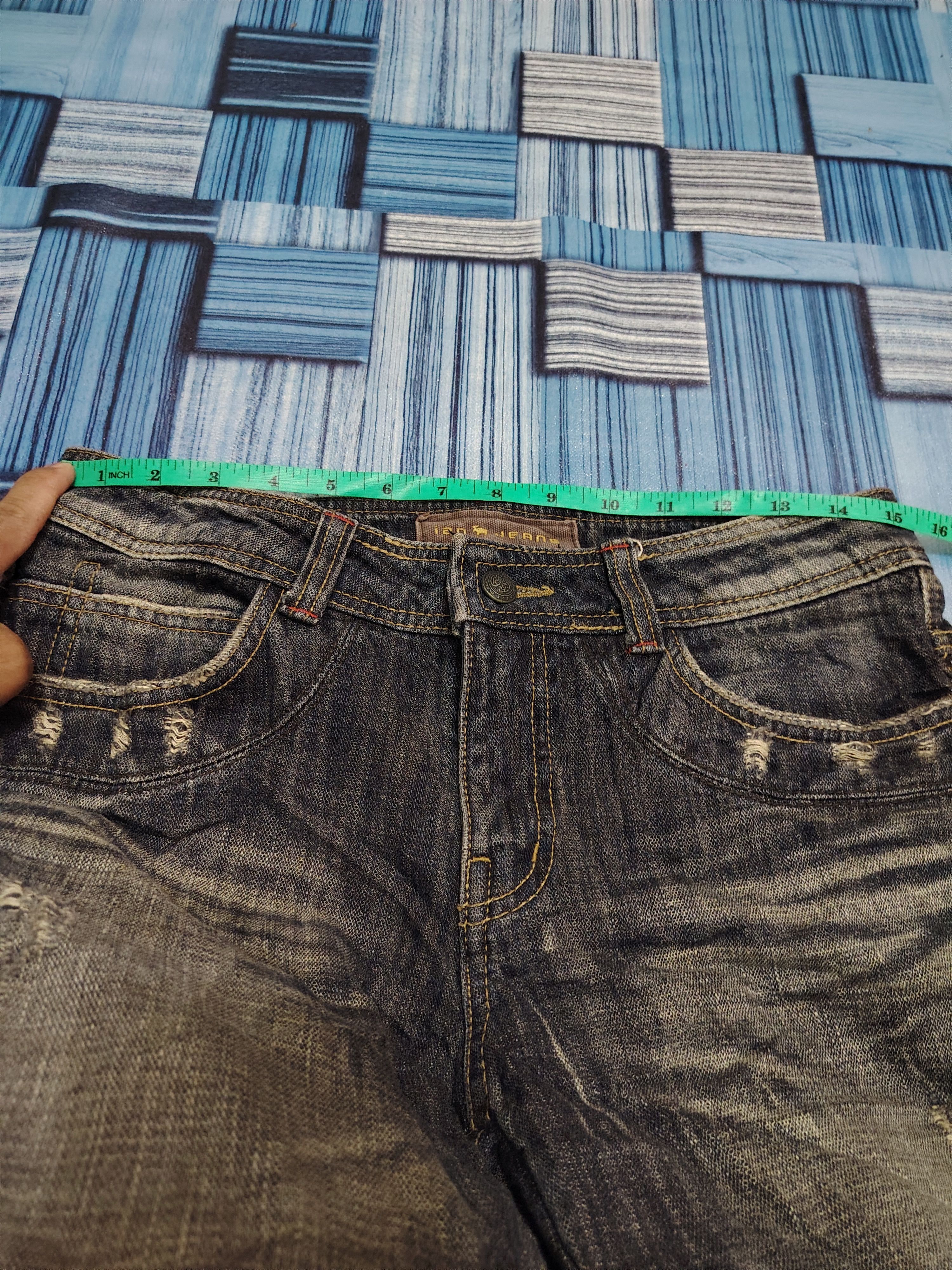 If Six Was Nine Japan I2N Bootcut Jeans Distressed Double Layer Flared Jeans Size US 30 / EU 46 - 19 Thumbnail