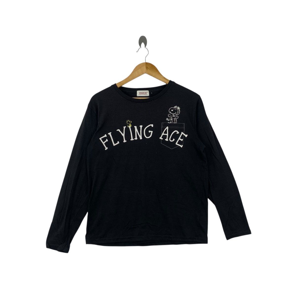 Peanuts PEANUTS SNOOPY WOODSTOCK Flying Ace Long Sleeve Tee Shirt Size M / US 6-8 / IT 42-44 - 1 Thumbnail