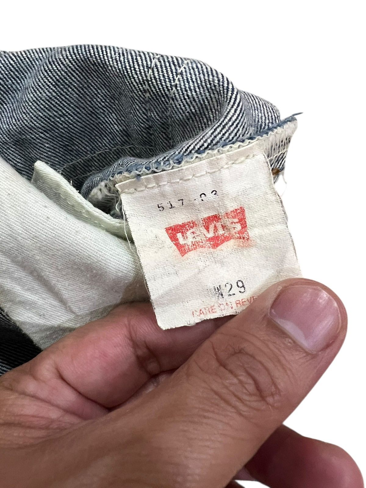 Levi's 💥Flare💥Vintage 90’s Levi’s 517 Faded Denim Jean Size US 28 / EU 44 - 19 Thumbnail