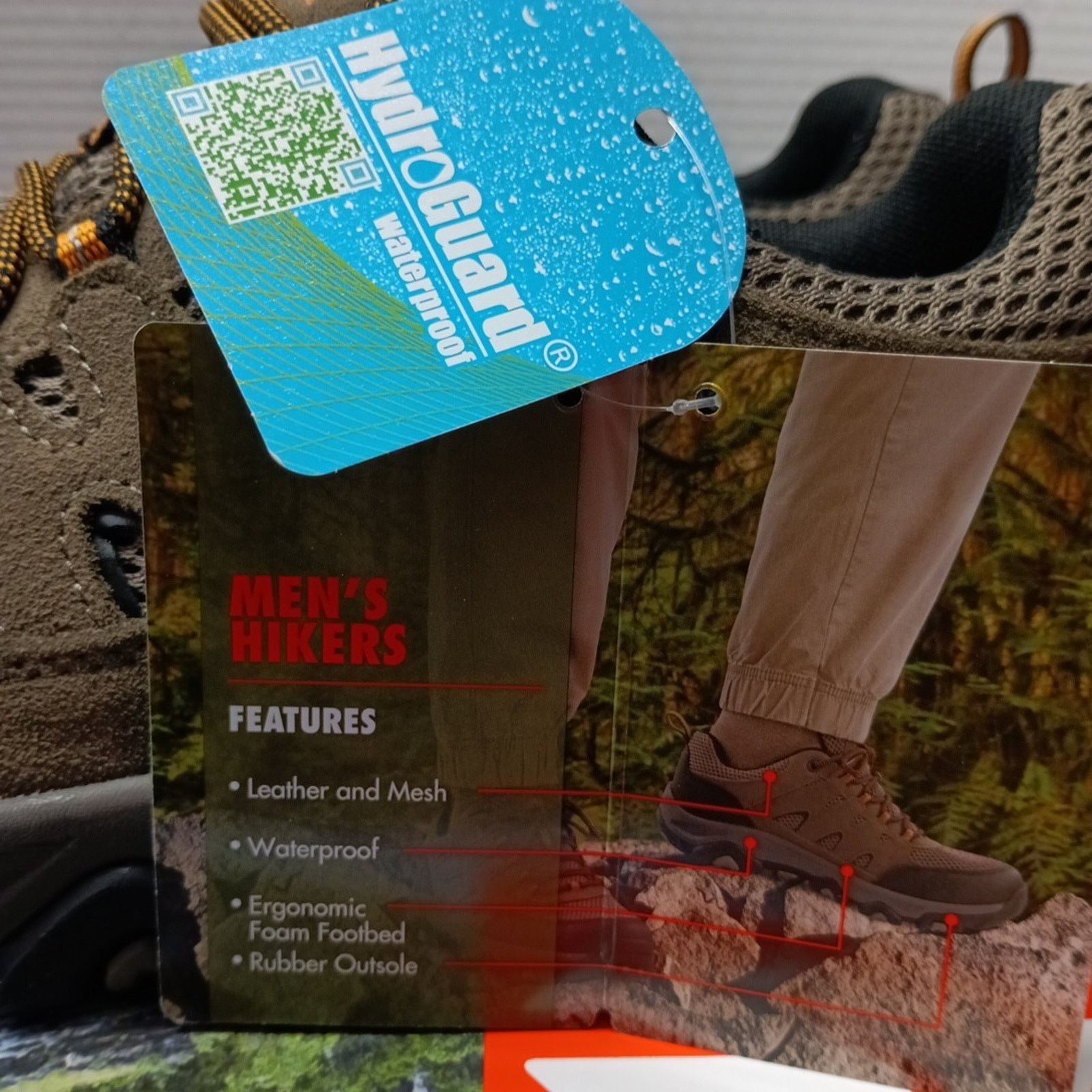 Other Ozark Trail Men Hiking Shoes Size 10 Low Hiker Taupe Leather Size US 10 / EU 43 - 4 Thumbnail