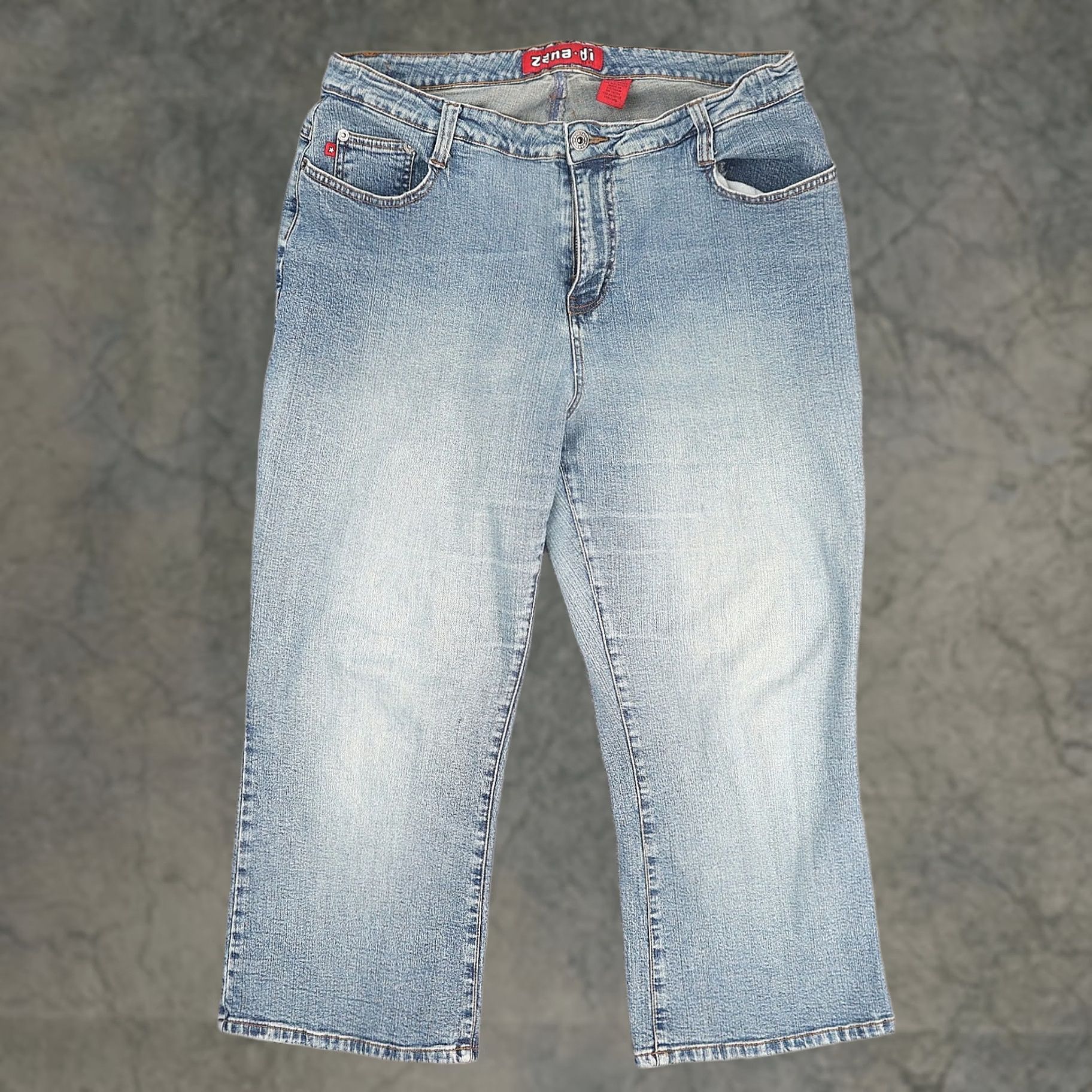 Denime VTG Y2K Zana-Di Capri Denim Jeans Light Wash Size 16 32x22 Women's Size 38" / US 16 / IT 52 - 1 Thumbnail