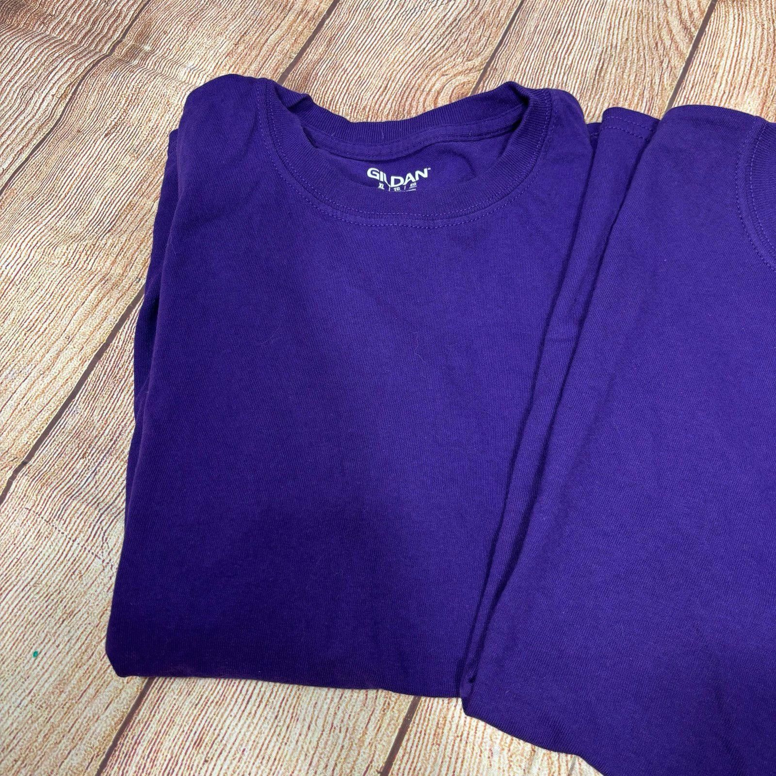 Gildan Gildan Youth XL Purple T-shirts Size US XL / EU 56 / 4 - 3 Thumbnail