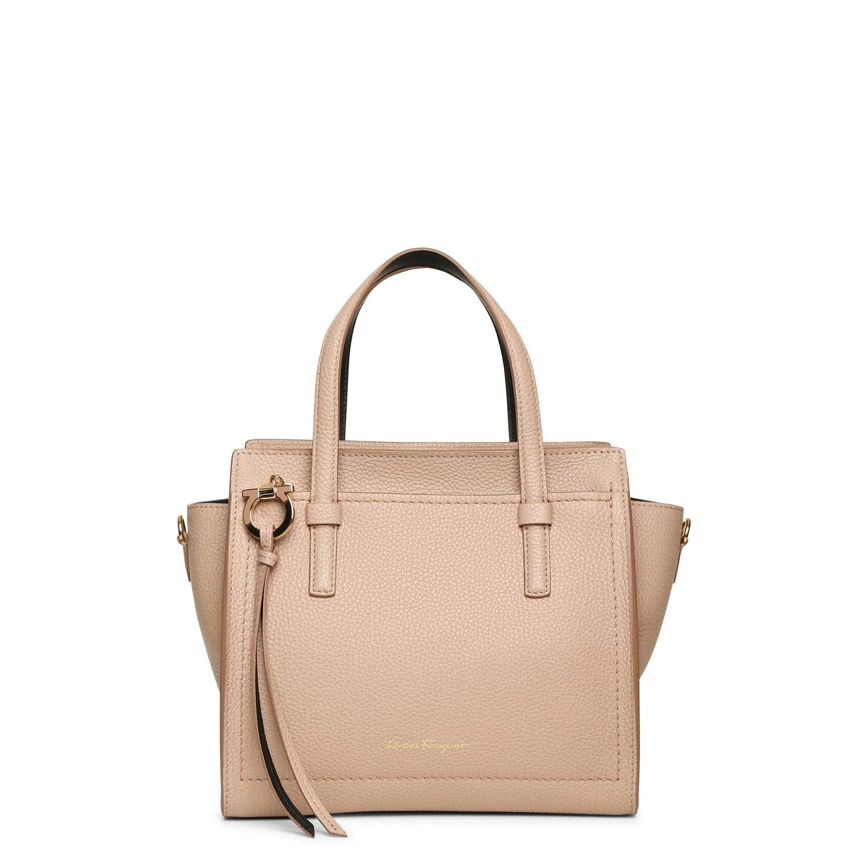 Salvatore Ferragamo o1s1rm0526 Size : OS / Leather Tote Bag in Beige Size ONE SIZE - 1 Thumbnail