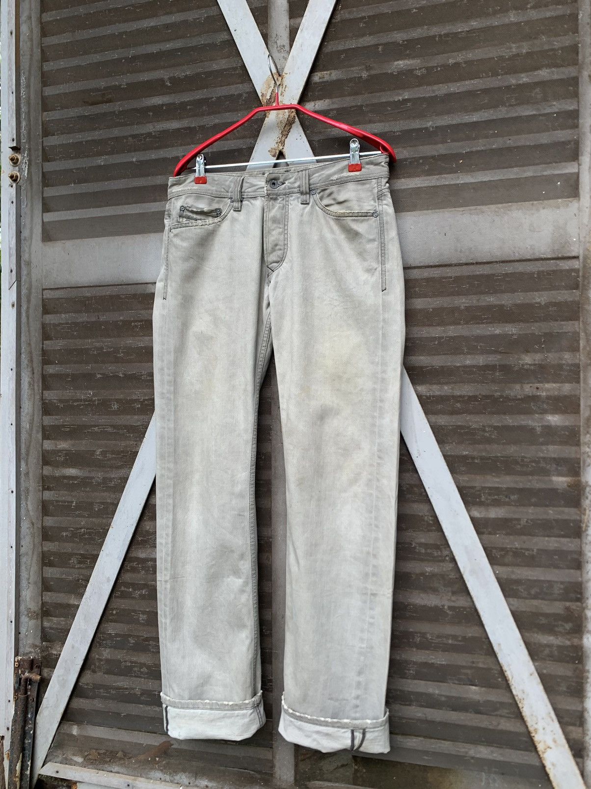 Diesel 👹Vintage Diesel Embroidery Logo Straight Cut Denim Size US 30 / EU 46 - 9 Thumbnail