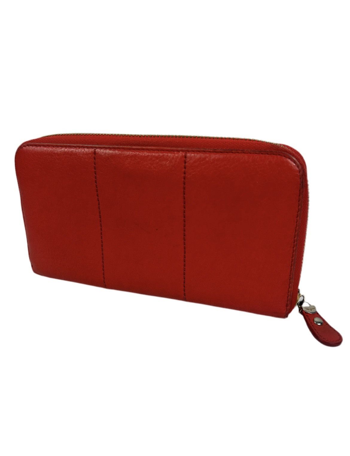 Salvatore Ferragamo Ferragamo Red Leather Zippy Wallet Size ONE SIZE - 2 Thumbnail