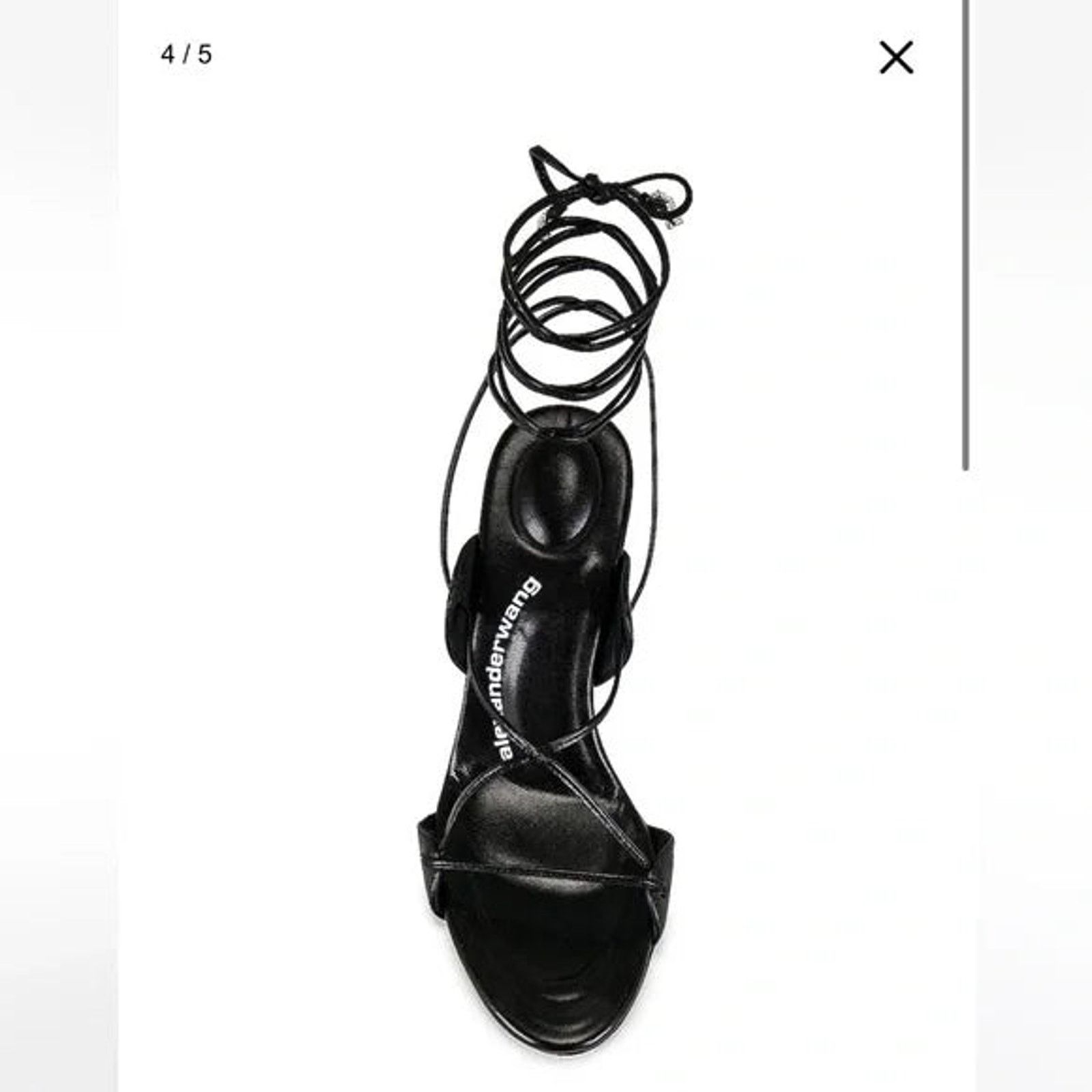 Alexander Wang Alexander Wang Lucienne 105 Sandal Black Size US 6.5 / IT 36.5 - 3 Thumbnail
