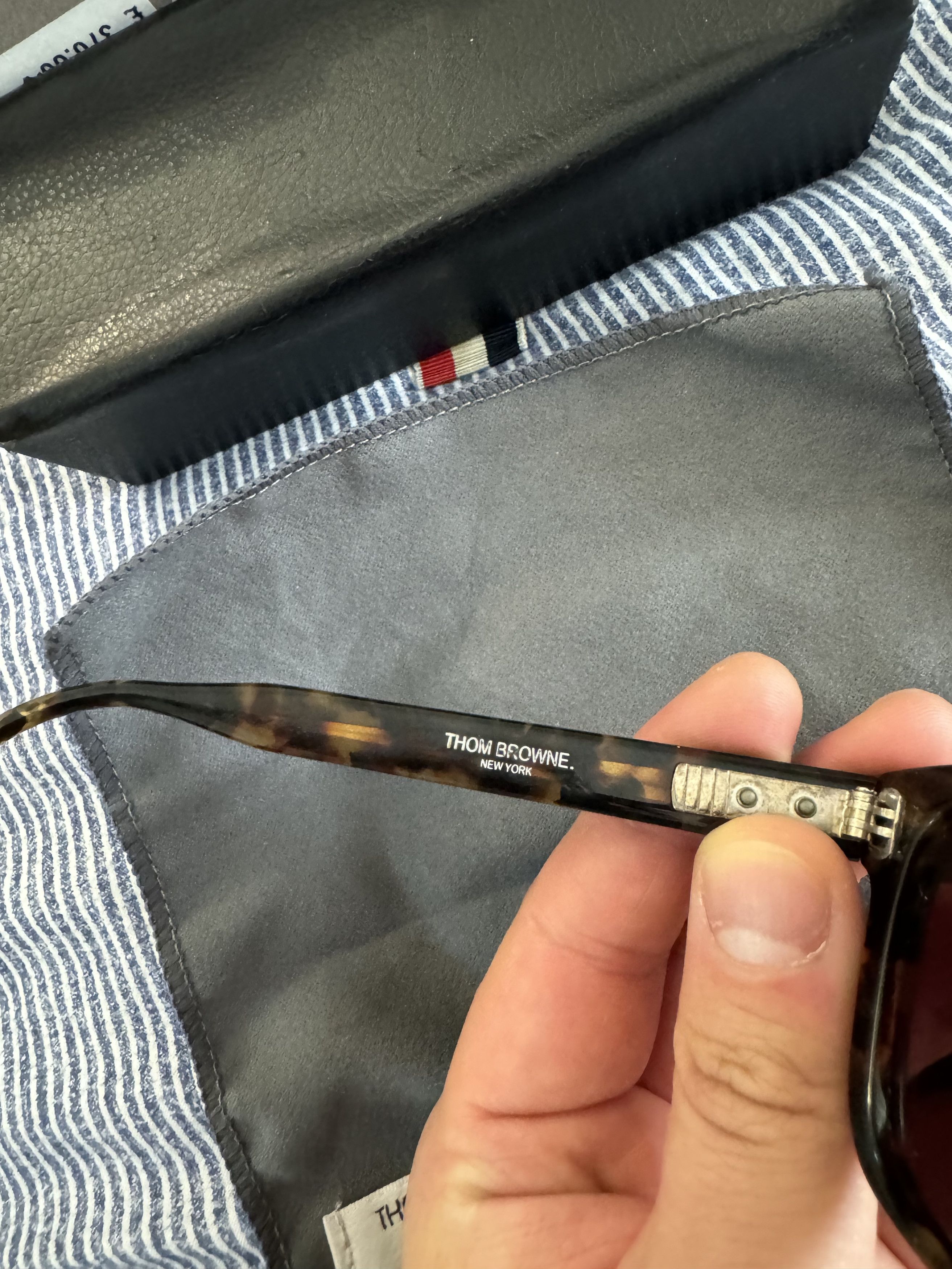 Thom Browne TB-003 Tortoise Sunglasses Size ONE SIZE - 5 Thumbnail