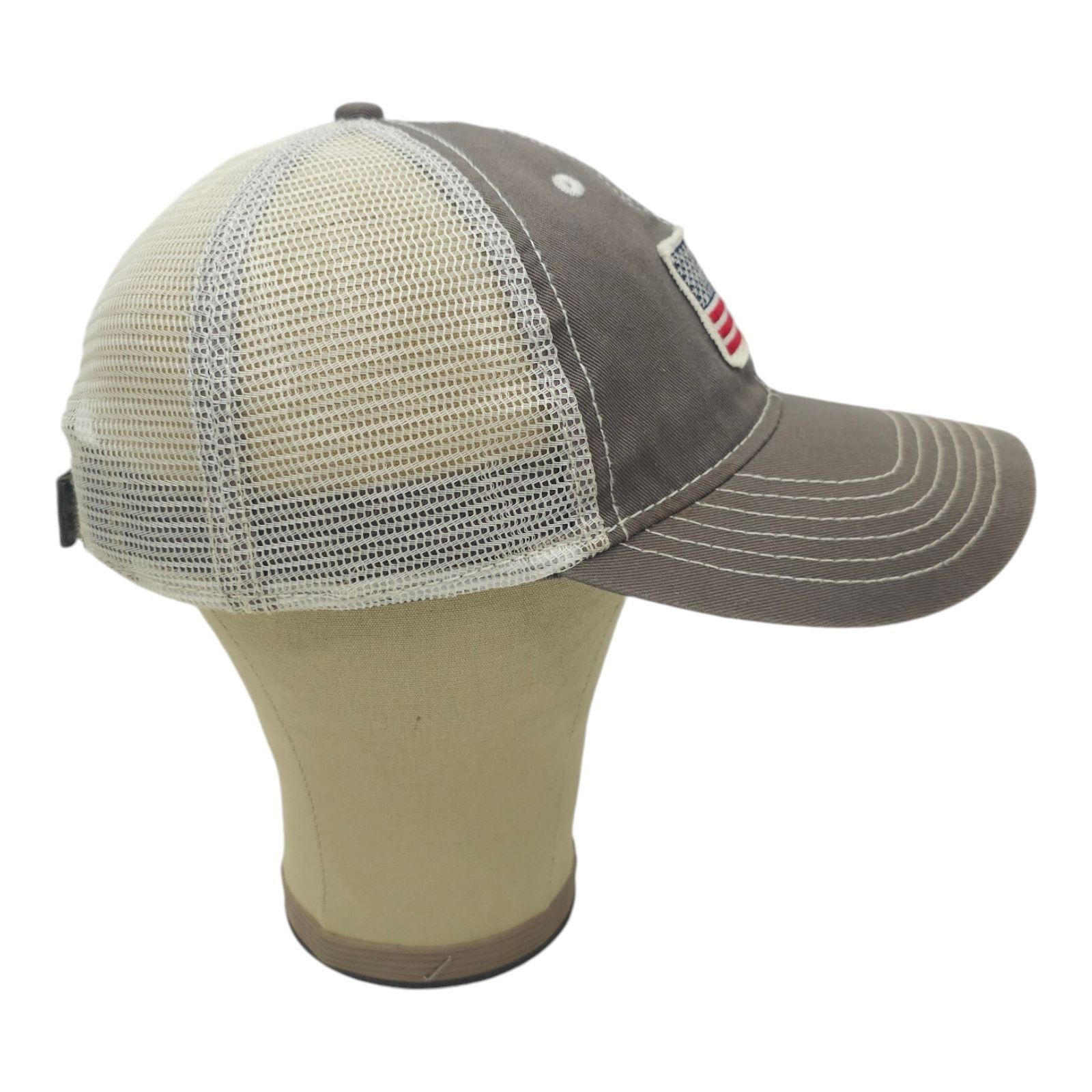 Other American Flag Patch Strapback Cap Curved Brim Mesh Trucker Size ONE SIZE - 12 Thumbnail
