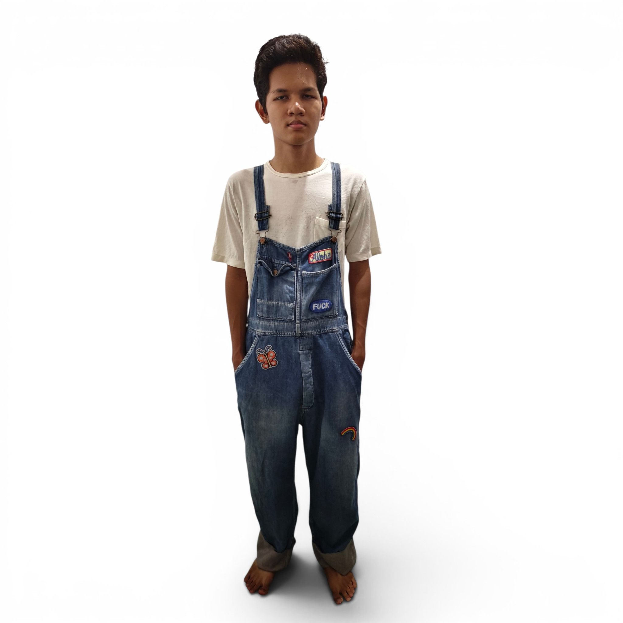 Hysteric Glamour Vintage 90's Hysteric Glamour bib overalls with embroidered Size US 32 / EU 48 - 16 Thumbnail