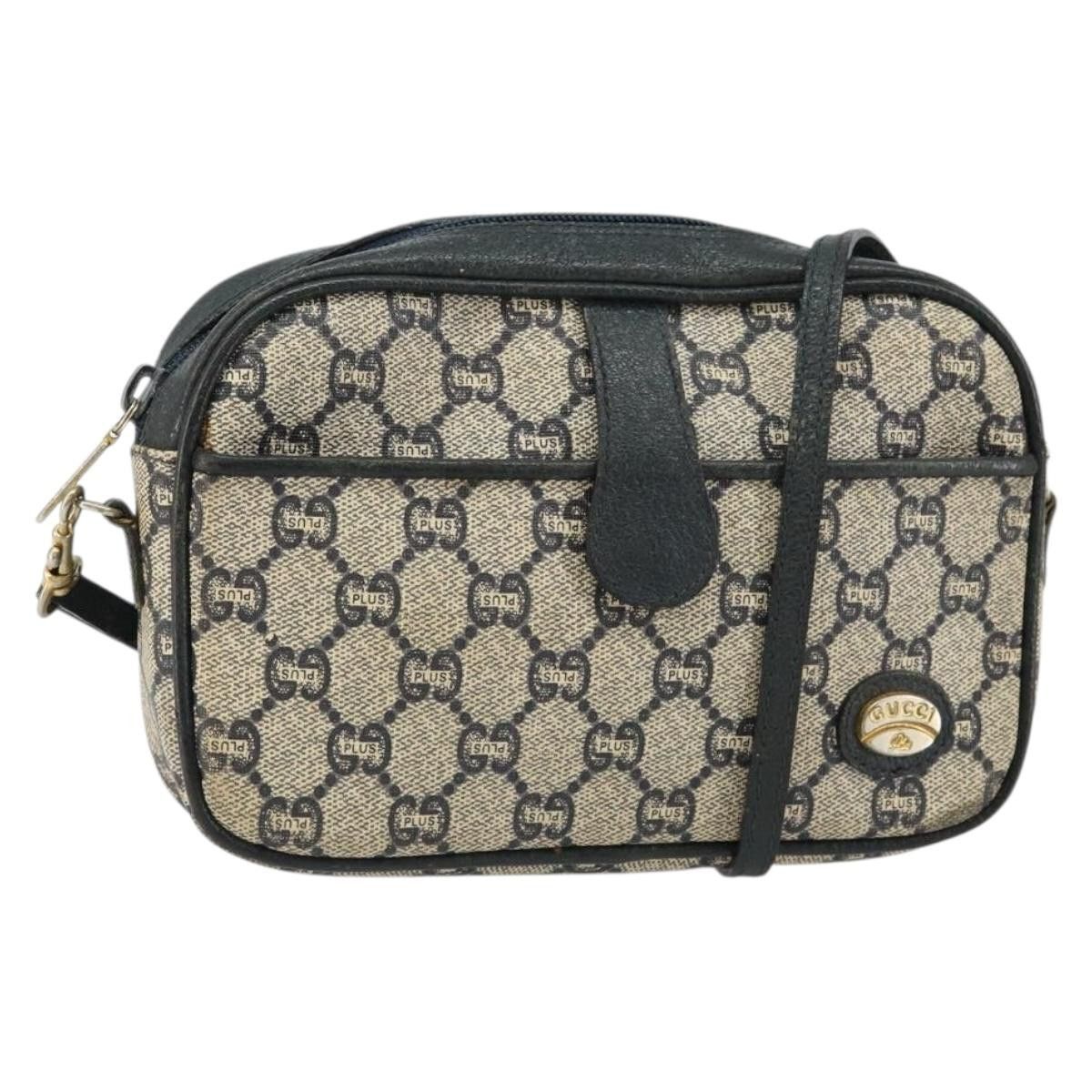 Gucci GUCCI GG Plus Supreme Shoulder Bag Pvc Navy Gold Size ONE SIZE - 1 Thumbnail