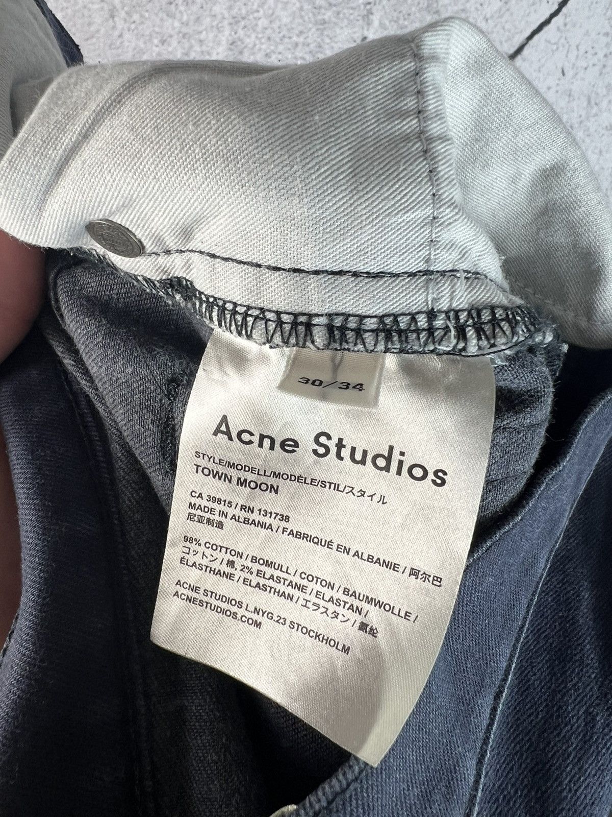 Acne Studios Acne studios town moon twilight denim pants 30/34 Size US 30 / EU 46 - 4 Thumbnail