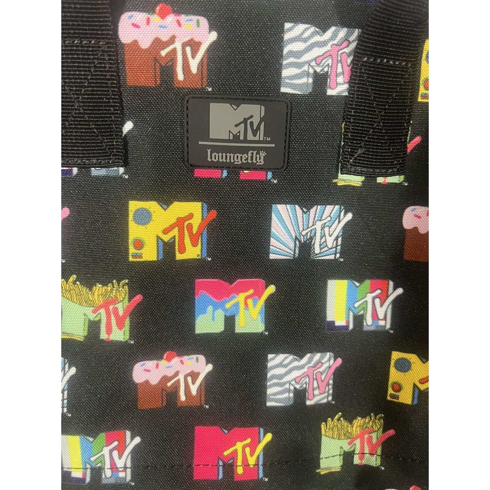 Other New Retro Loungefly MTV Logo Backpack Nylon NWT - Authentic Size ONE SIZE - 2 Thumbnail