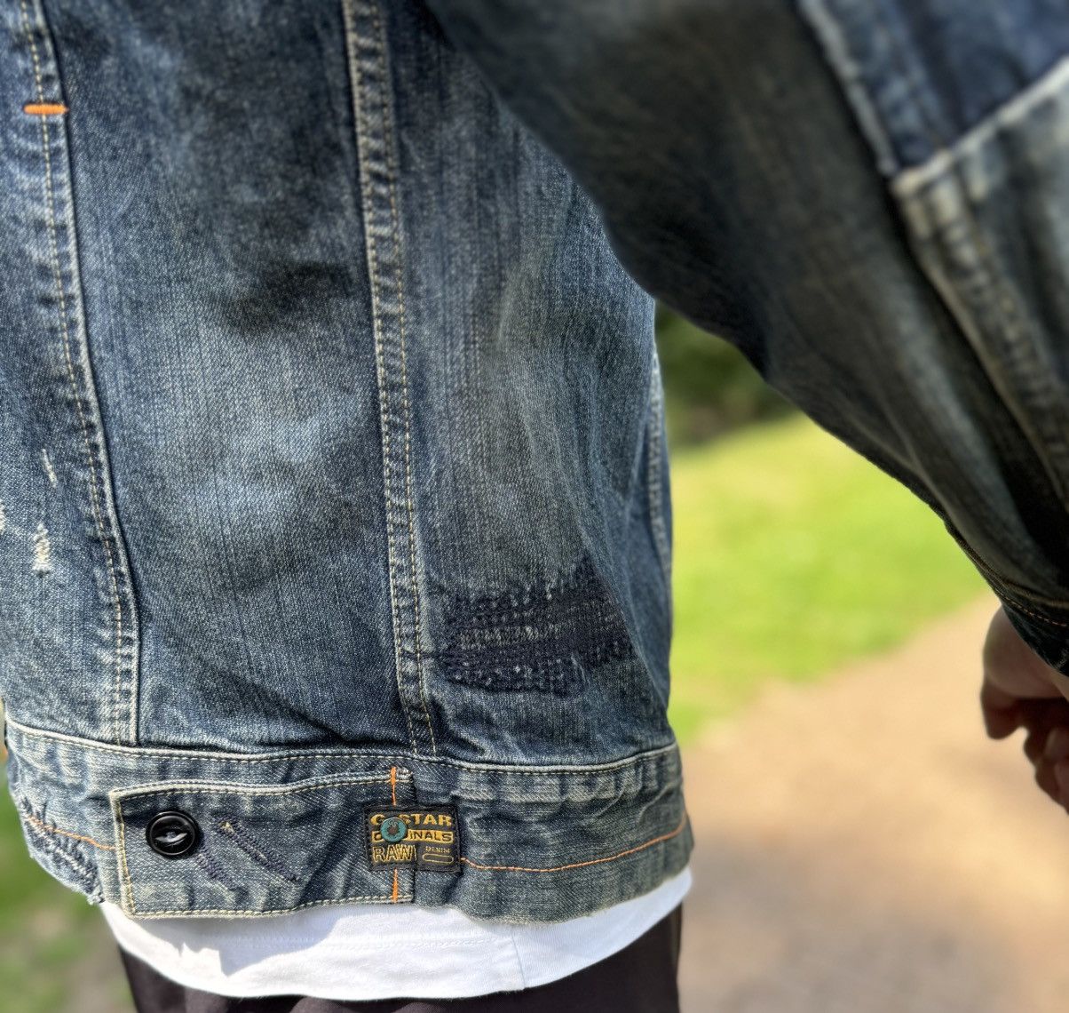 G-Star G-Star Raw Distressed Denim Jacket Vintage Size US L / EU 52-54 / 3 - 5 Thumbnail