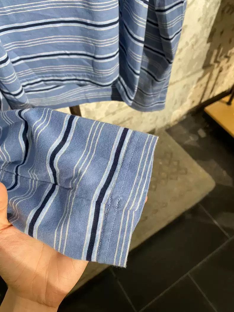Martine Rose Martine rose blue and white striped long-sleeved T-shirt -2 Size US M / EU 48-50 / 2 - 7 Thumbnail
