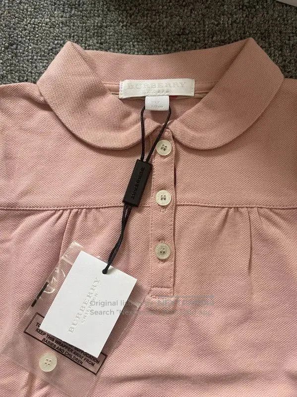 Burberry Burberry Pink Cotton Women's Polo Shirt. Size XS / US 0-2 / IT 36-38 - 5 Thumbnail