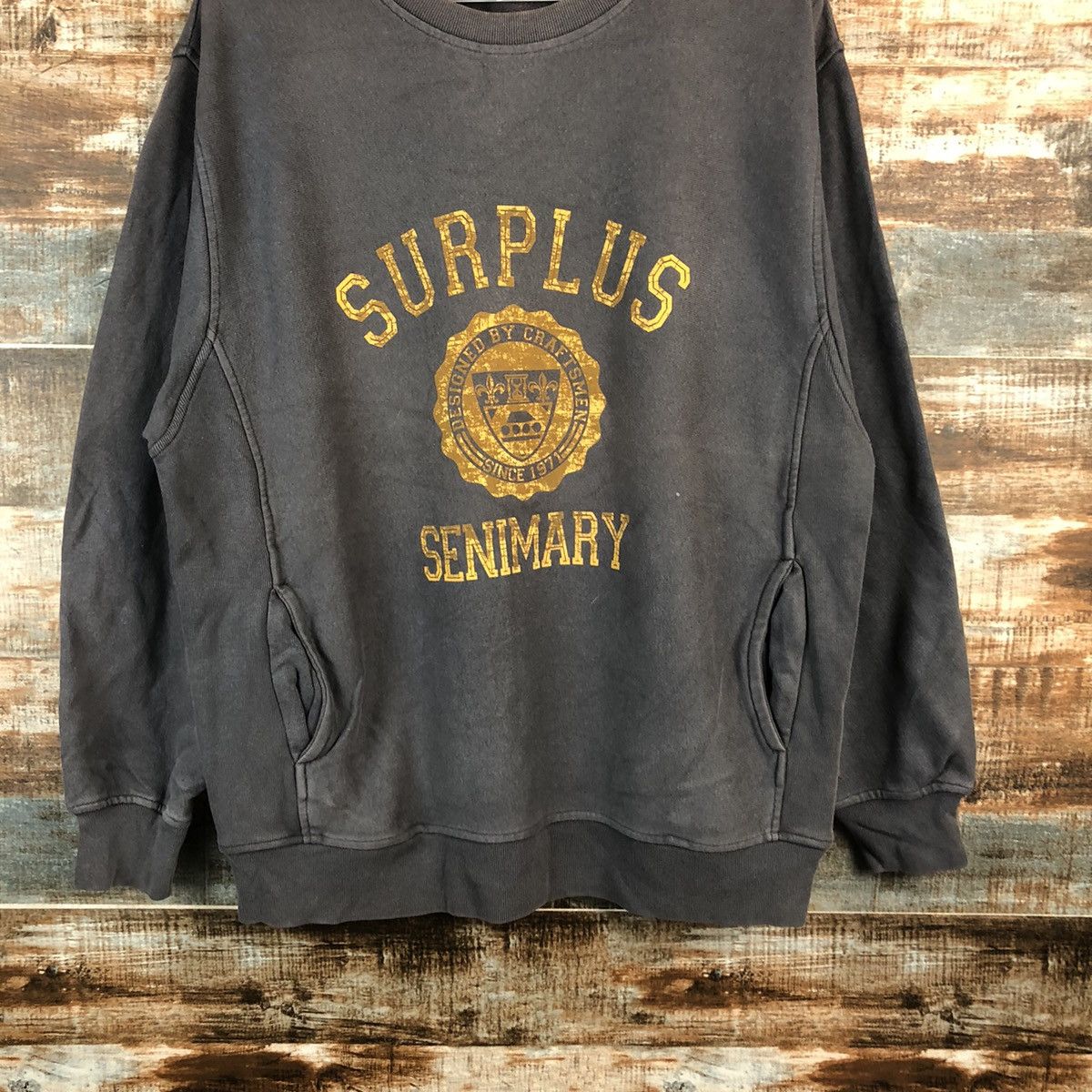 Vintage Surplus Grey Vintage Sweatshirt #A2478 Size US M / EU 48-50 / 2 - 3 Thumbnail