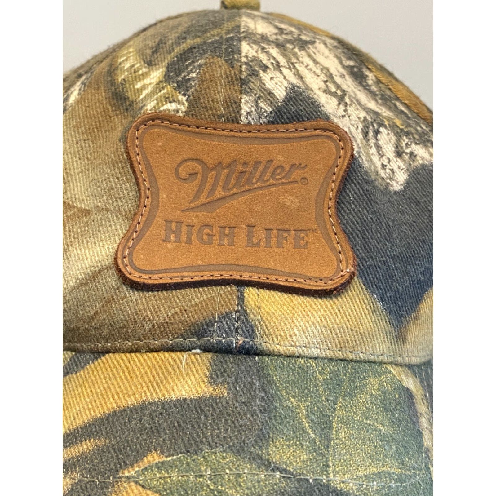 Vintage VINTAGE Miller High Life Hat Adult One Size Brown Camo Snapback Logo Beer Casual Mens Size ONE SIZE - 2 Thumbnail