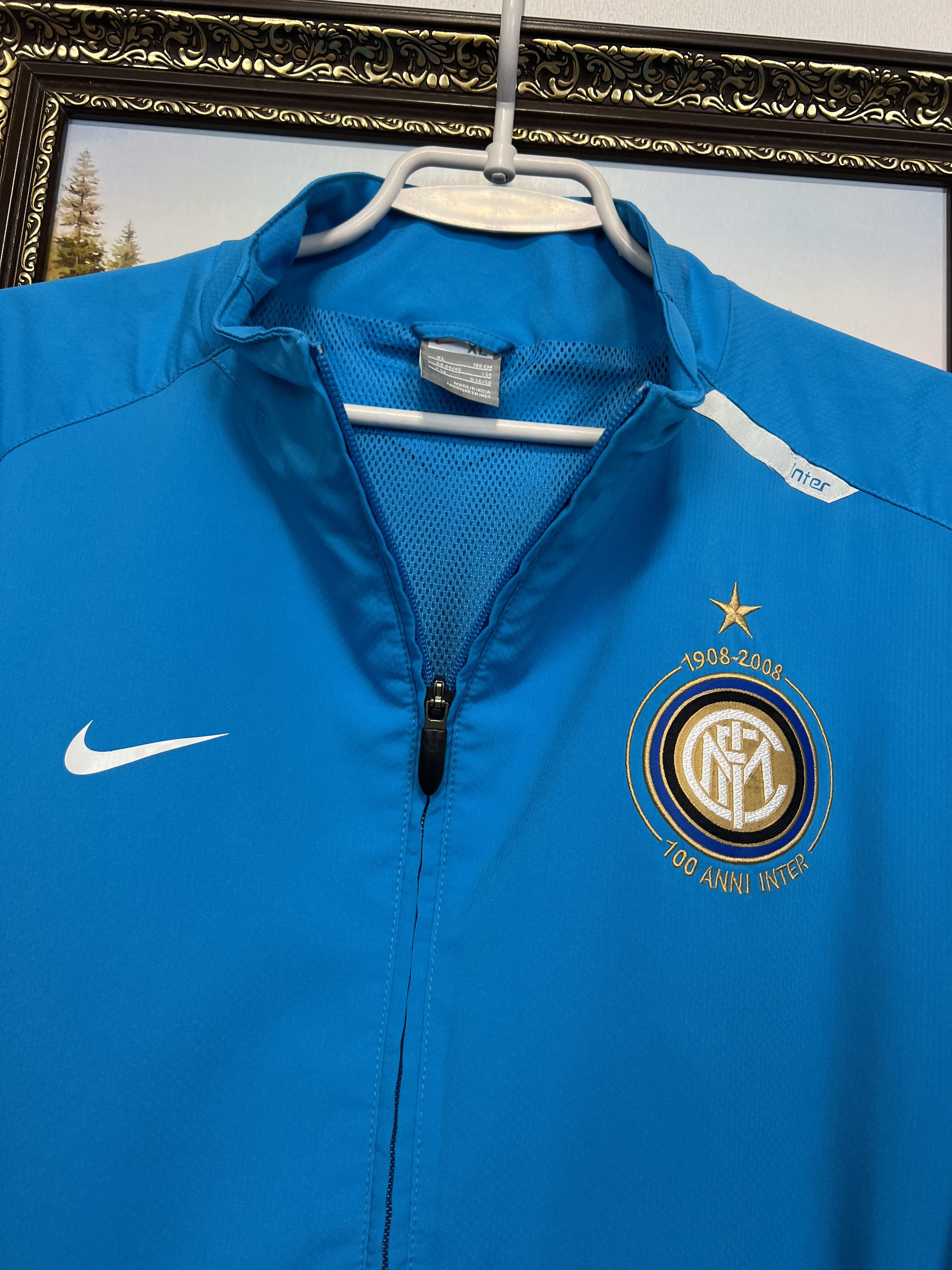 Nike Inter Milan Football Jacket Soccer Train Track Top Zip Size US XL / EU 56 / 4 - 3 Thumbnail
