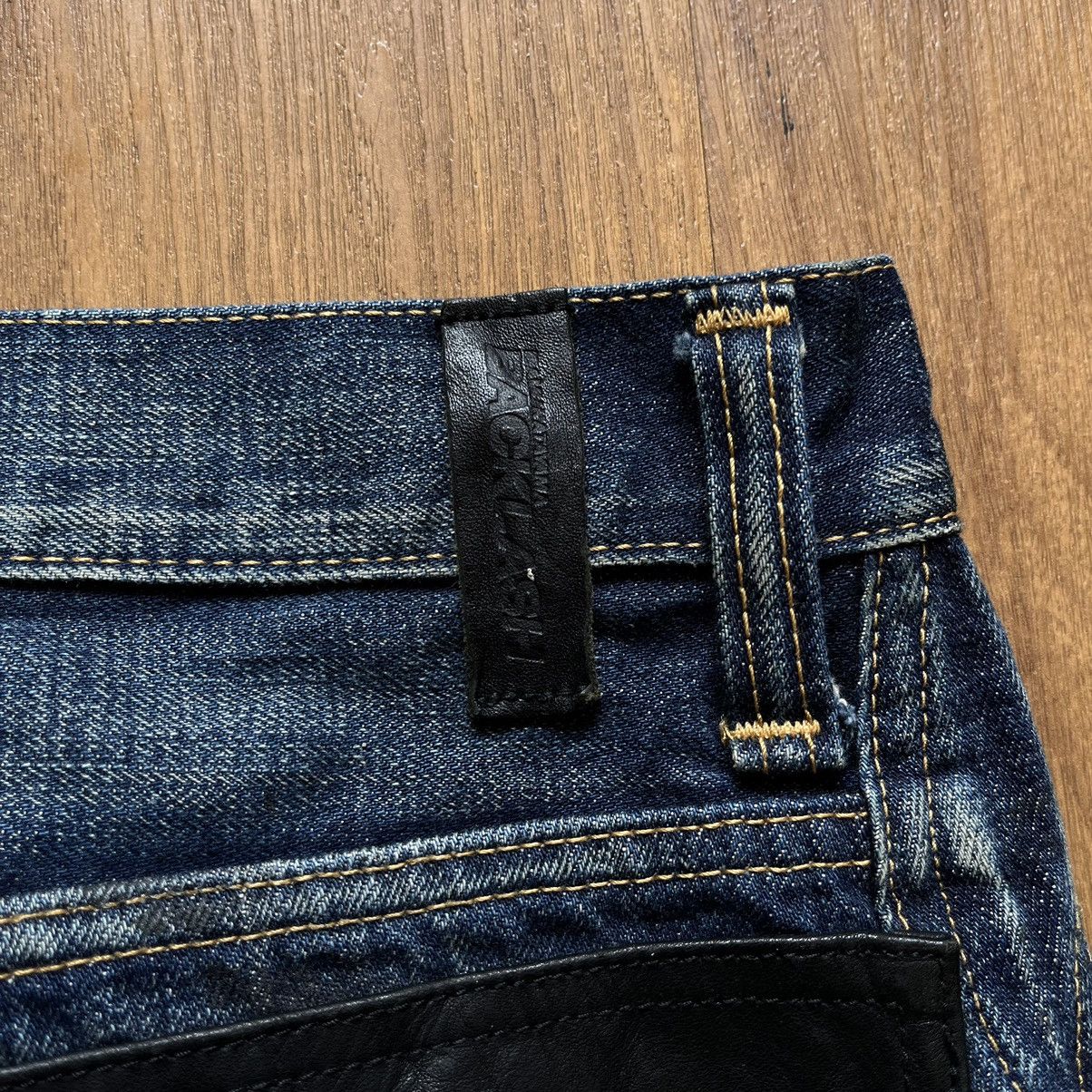 If Six Was Nine × Isamu Katayama Backlash × Le Grande Bleu (L.G.B.) Isamu Katayama Backlash Ripped Selvedge Bootcut Denim Pants Size US 32 / EU 48 - 5 Thumbnail