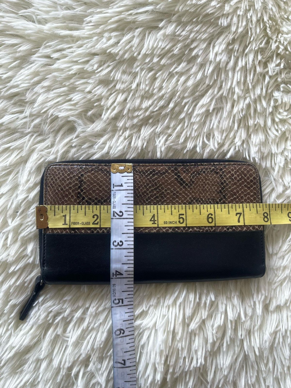 Celine × Designer × Vintage Celine Python Lambskin Zip Around Multifunction Wallet Size ONE SIZE - 18 Thumbnail