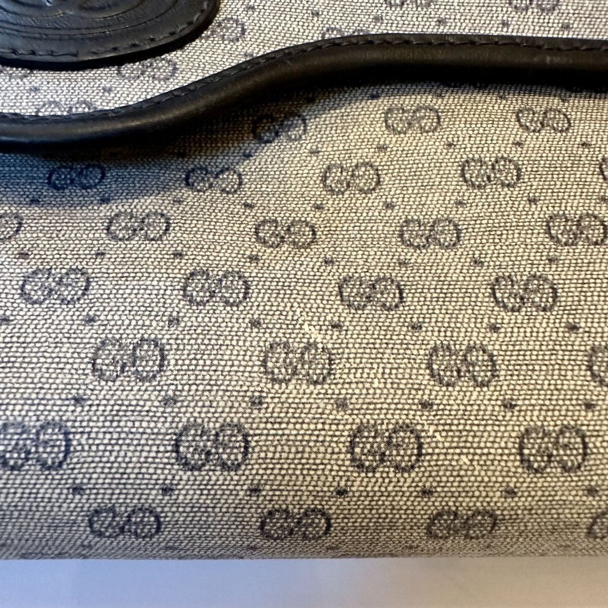 Gucci Navy Monogram Leather Crossbody Size ONE SIZE - 4 Thumbnail
