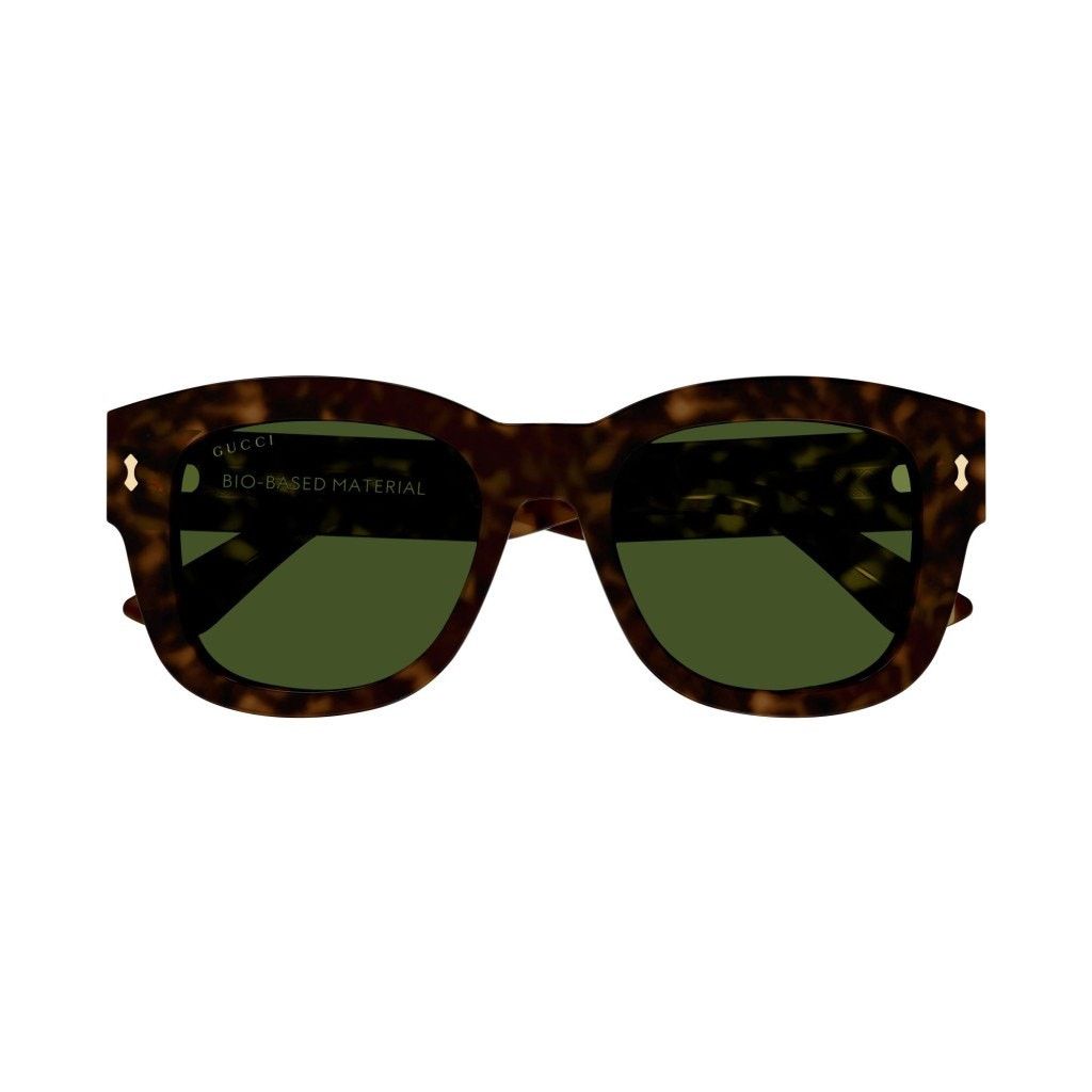 Gucci NEW Gucci Sunglasses GG1110S 002 Dark Havana / Green Unisex Size ONE SIZE - 3 Thumbnail