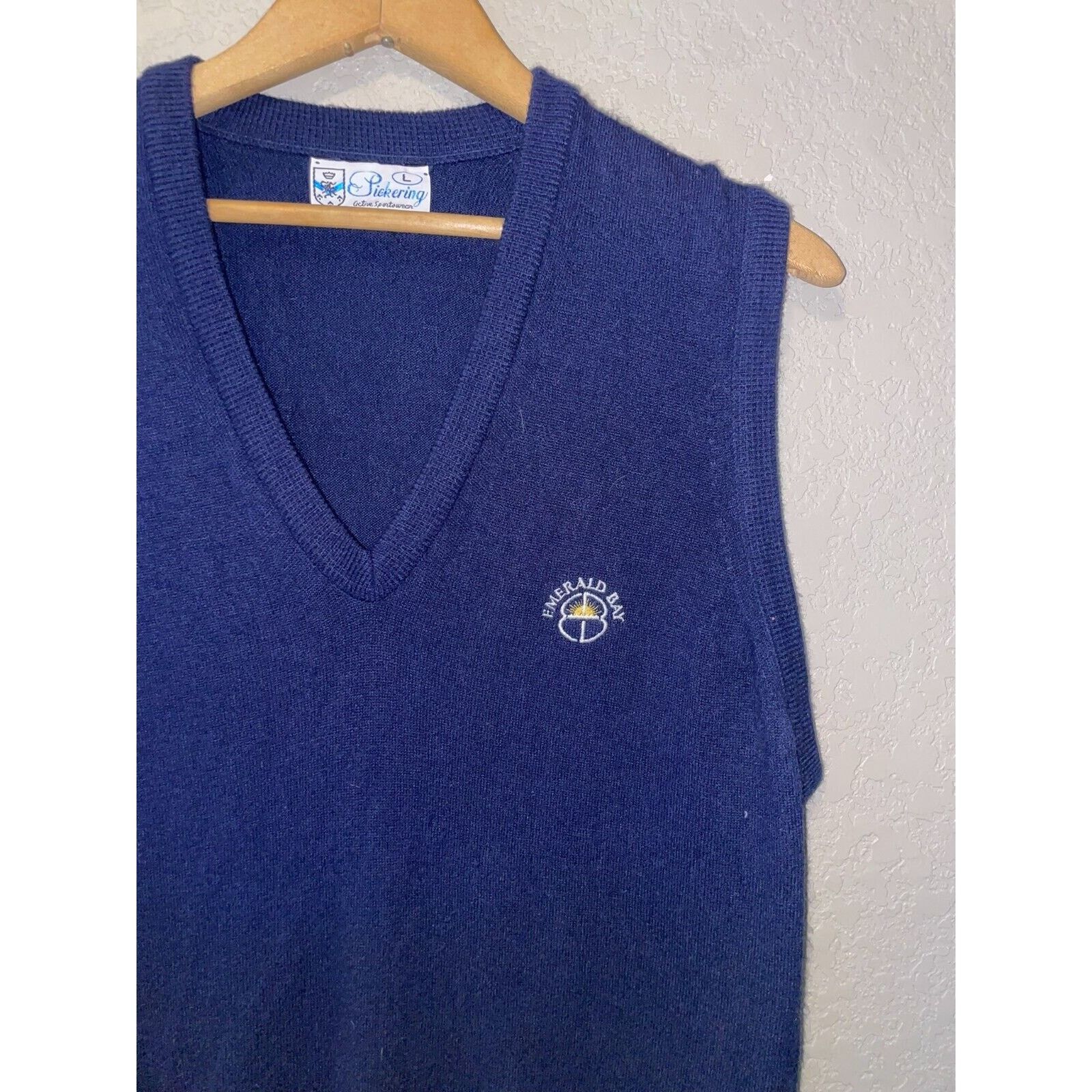 Vintage Vintage Emerald Bay Sweater Vest Pickering Kimberton VTG 80s Size US L / EU 52-54 / 3 - 2 Thumbnail