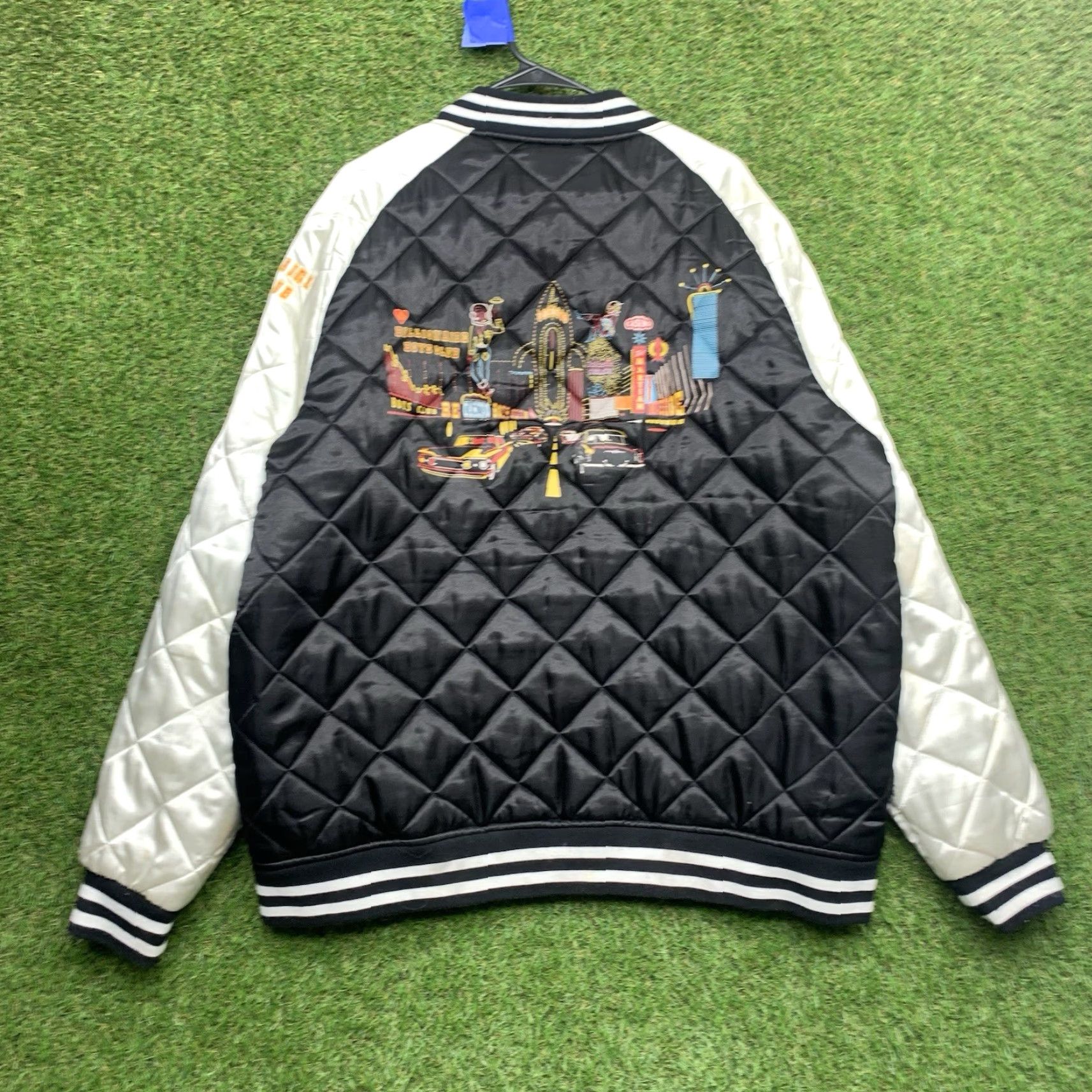 Billionaire Boys Club VINTAGE Billionaire Boys Club Satin Jacket Mens 2XL Quilted Varsity Space Casino Jacket Size US XXL / EU 58 / 5 - 2 Thumbnail
