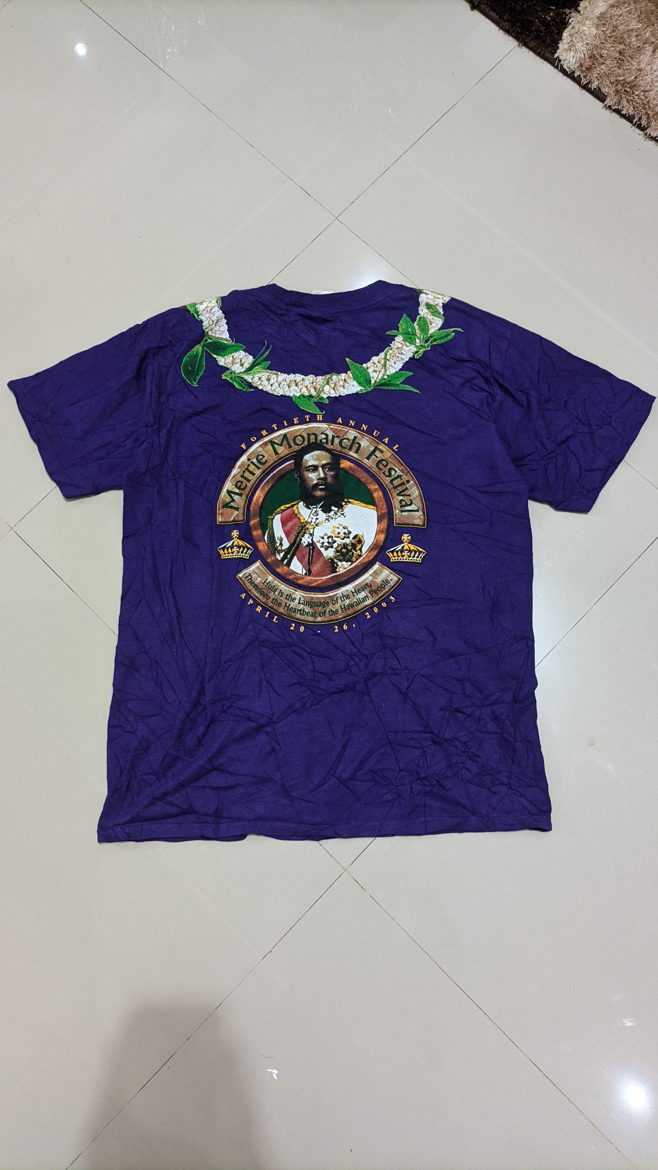 Vintage Vintage Merrie Monarch Festival Tee 2003 t-shirt Size US M / EU 48-50 / 2 - 2 Thumbnail