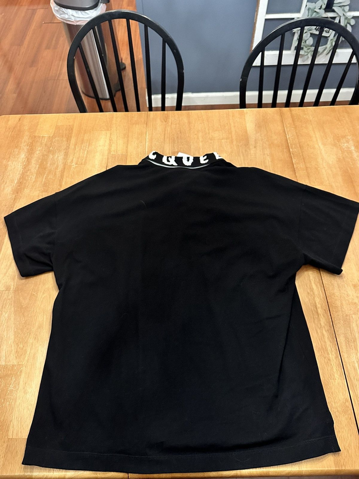Alexander McQueen ALEXANDER MCQUEEN GRAFFITI COLLAR LOGO OVERSIZED POLO Size US XL / EU 56 / 4 - 2 Thumbnail