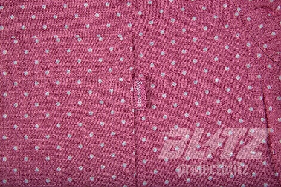 Supreme SS17 SUPREME POLKA DOT S/S WORK SHIRT SHORT SLEEVE PINK M Size US M / EU 48-50 / 2 - 3 Thumbnail