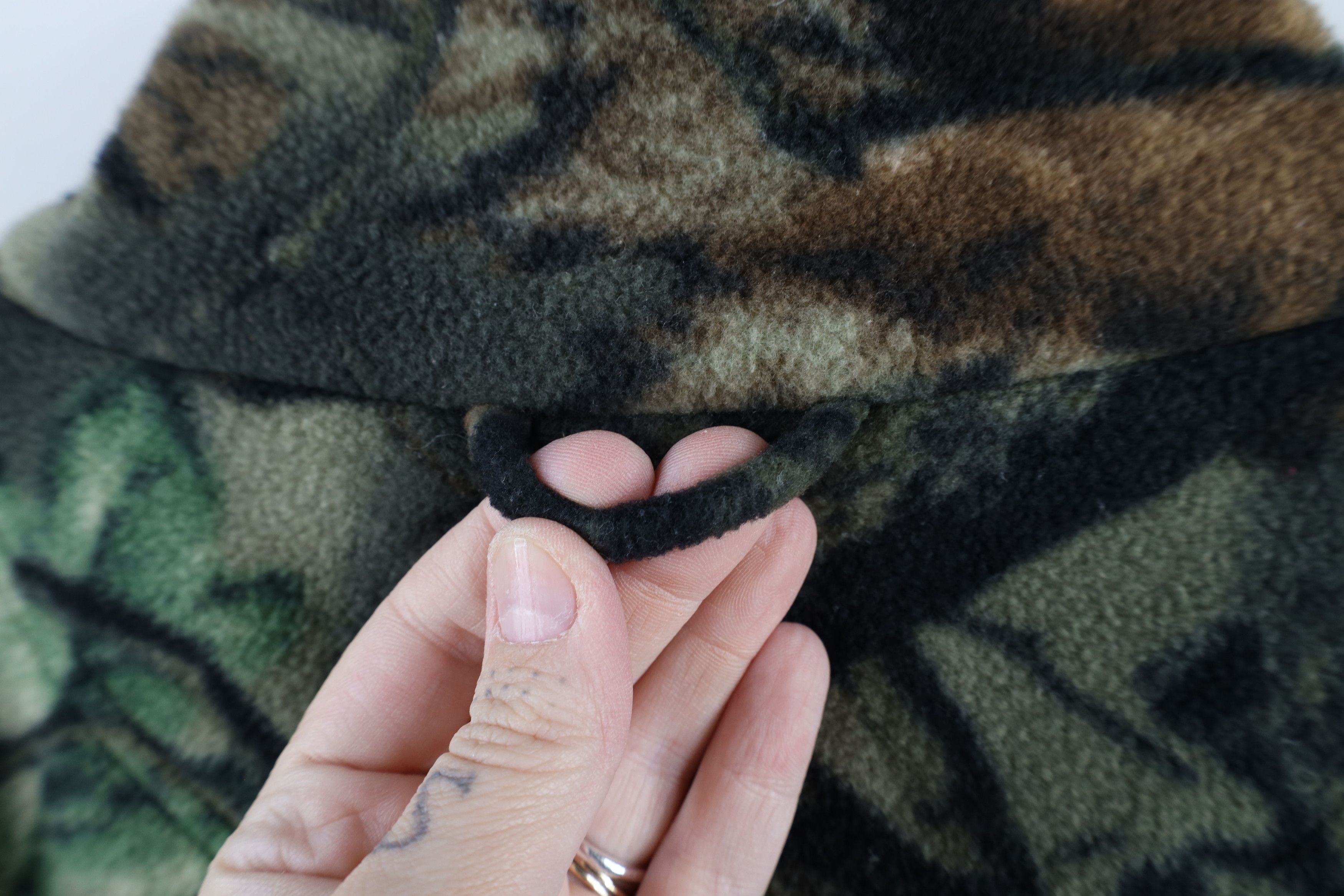 Vintage Vintage 90s Streetwear Camouflage Elbow Patch Fleece Jacket Size US L / EU 52-54 / 3 - 10 Thumbnail
