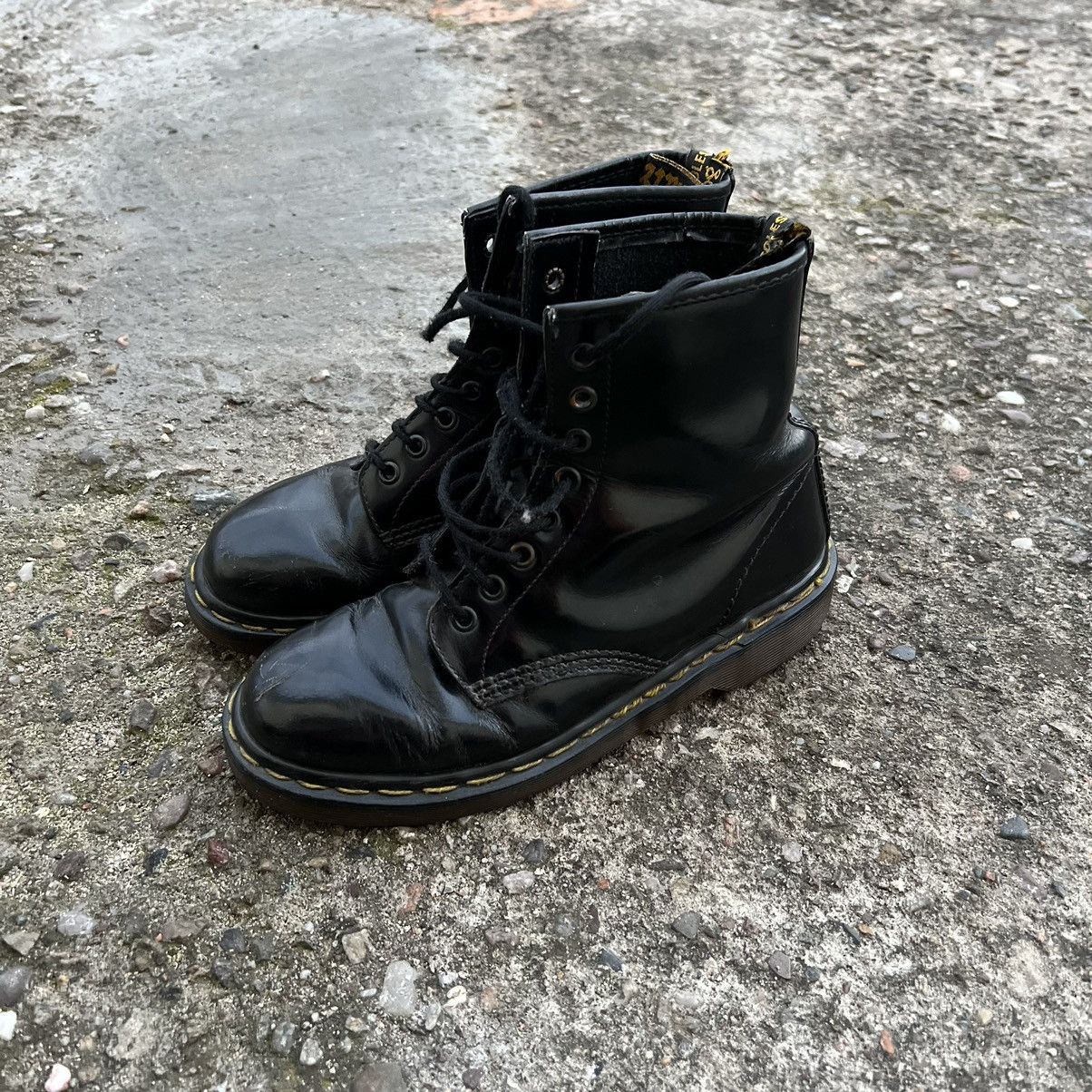 Dr. Martens × Vintage Dr.Martens 1460 Vintage 90s Boots Classic Leather Punk Rock Size US 6 / IT 36 - 2 Thumbnail